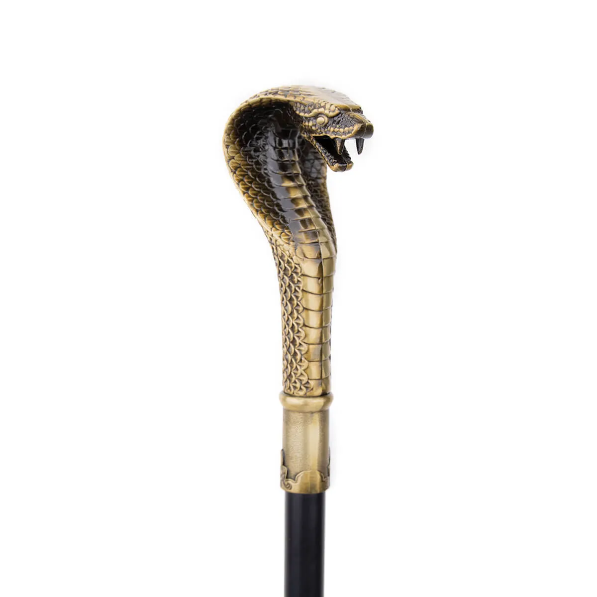 Bronze Luxury Snake Handle Pimp Walking Cane - Image 2