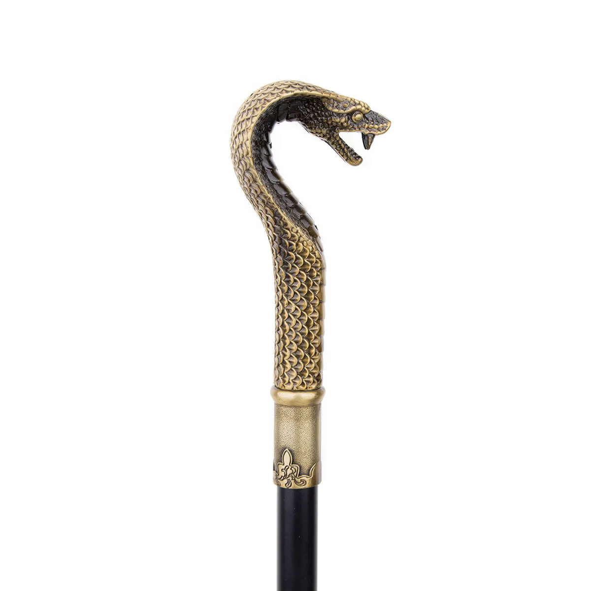 Bronze Luxury Snake Handle Pimp Walking Cane - Image 3