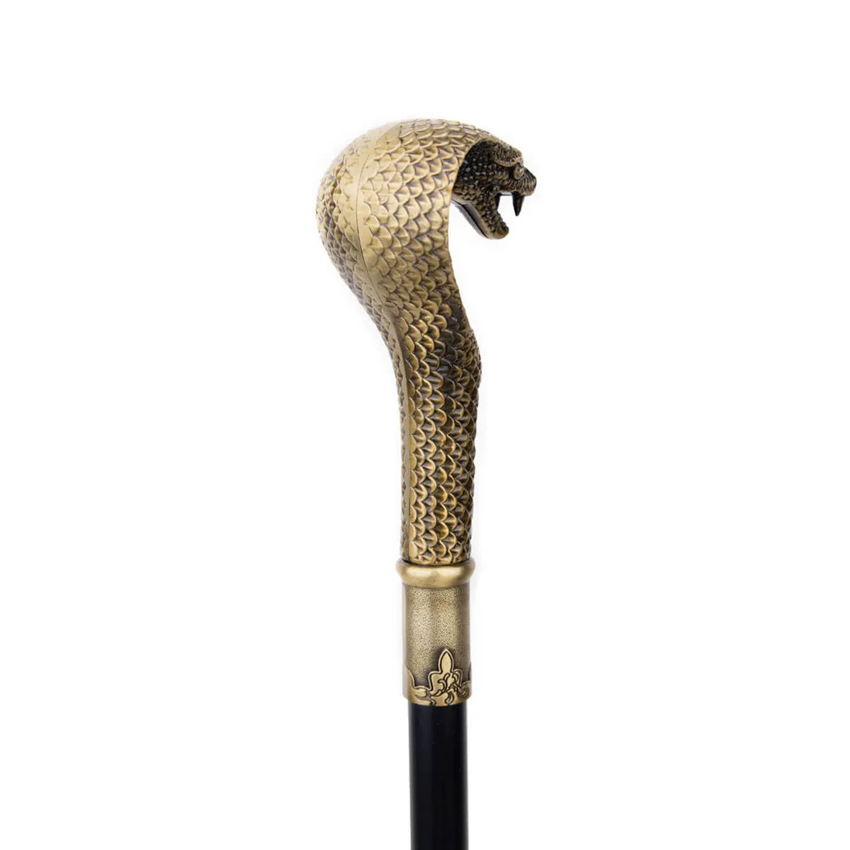 Bronze Luxury Snake Handle Pimp Walking Cane - Image 4