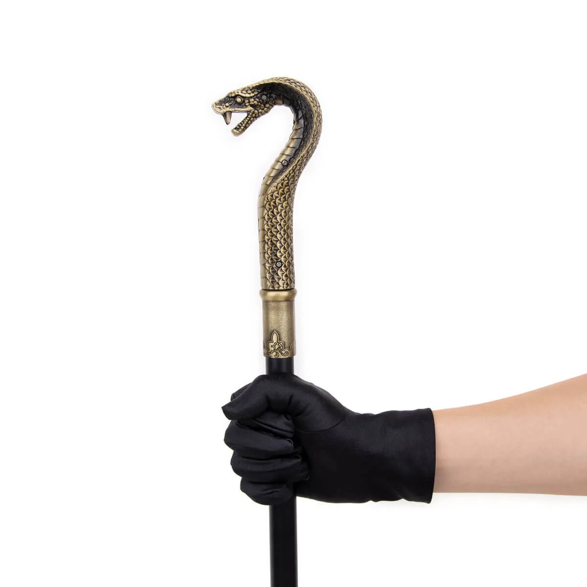 Bronze Luxury Snake Handle Pimp Walking Cane - Image 5