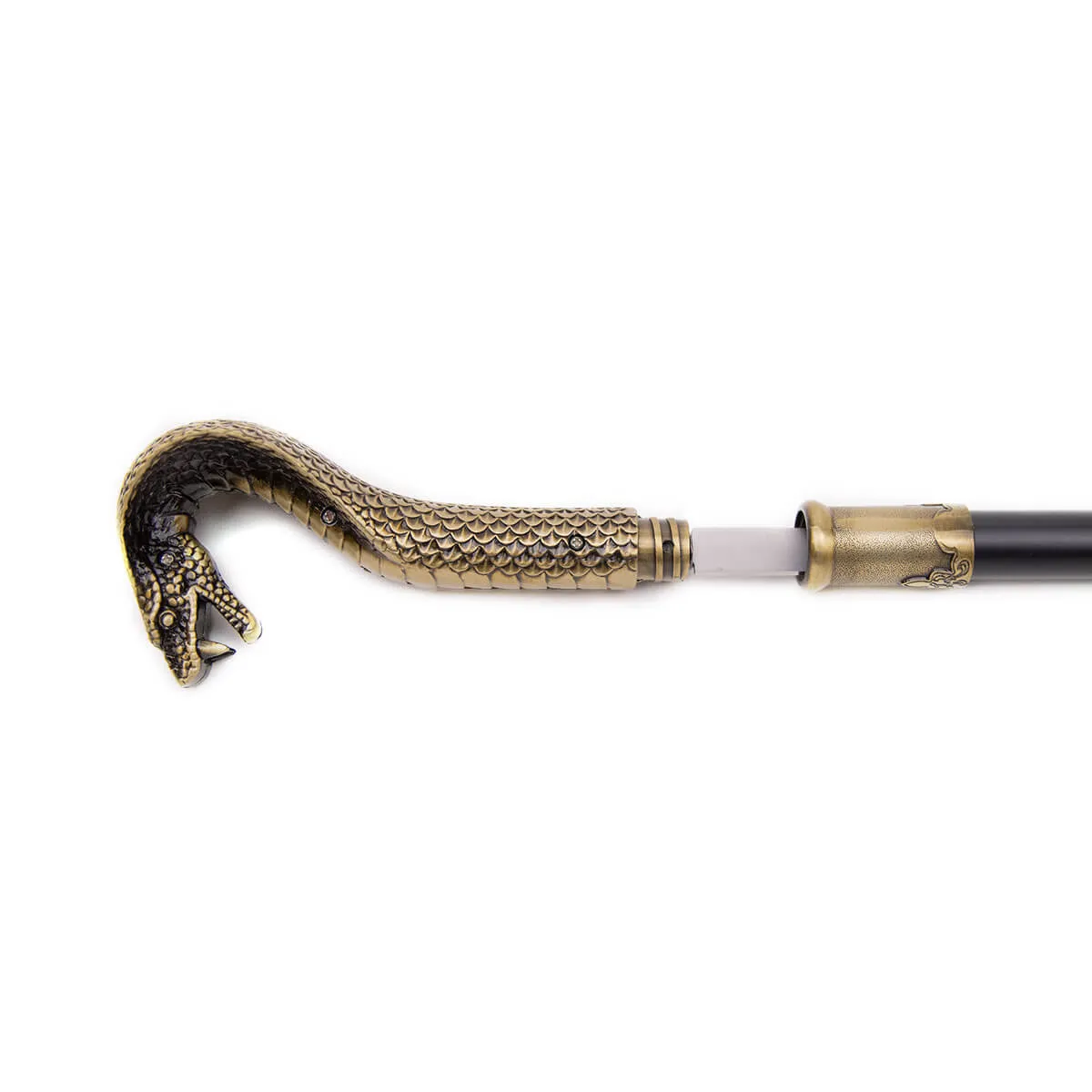 Bronze Luxury Snake Handle Pimp Walking Cane - Image 6