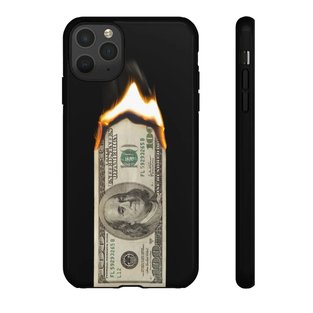 Burn Hundred Dollar Bill Fire Mo Money Gangster Phone Cases - Image 19