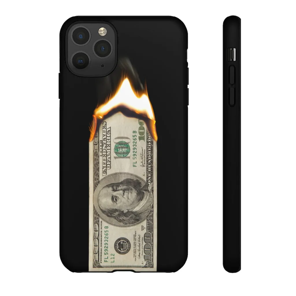 Burn Hundred Dollar Bill Fire Mo Money Gangster Phone Cases - Image 20