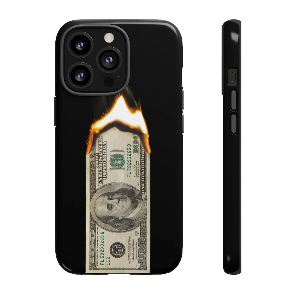 Burn Hundred Dollar Bill Fire Mo Money Gangster Phone Cases - Image 21