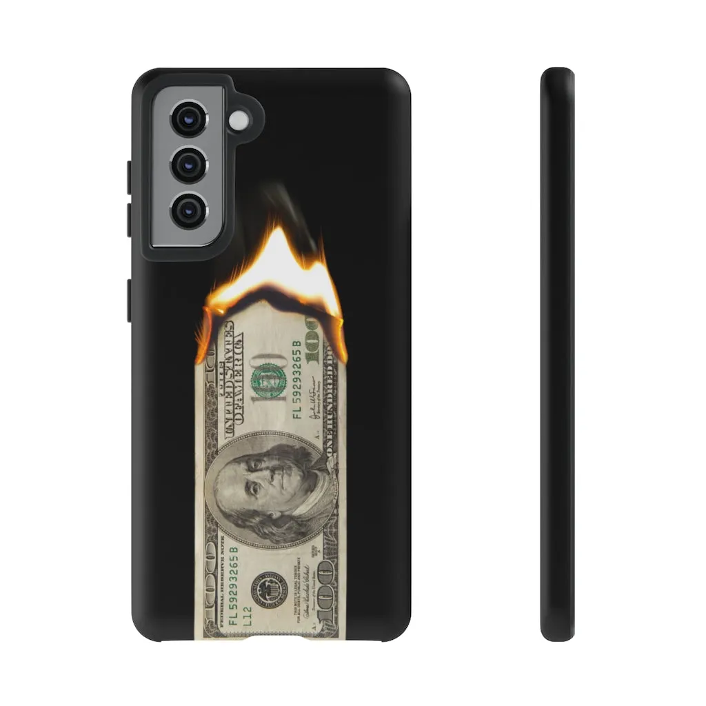 Burn Hundred Dollar Bill Fire Mo Money Gangster Phone Cases - Image 24
