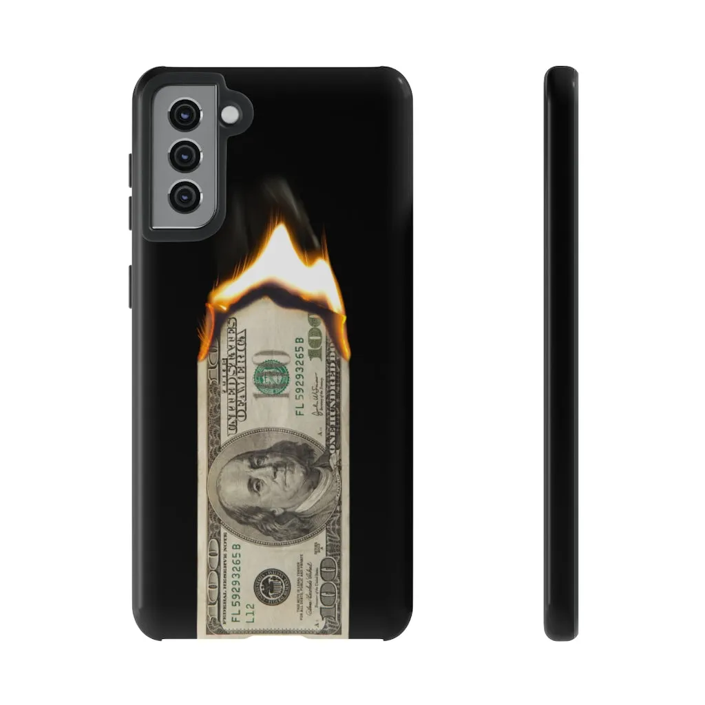 Burn Hundred Dollar Bill Fire Mo Money Gangster Phone Cases - Image 25