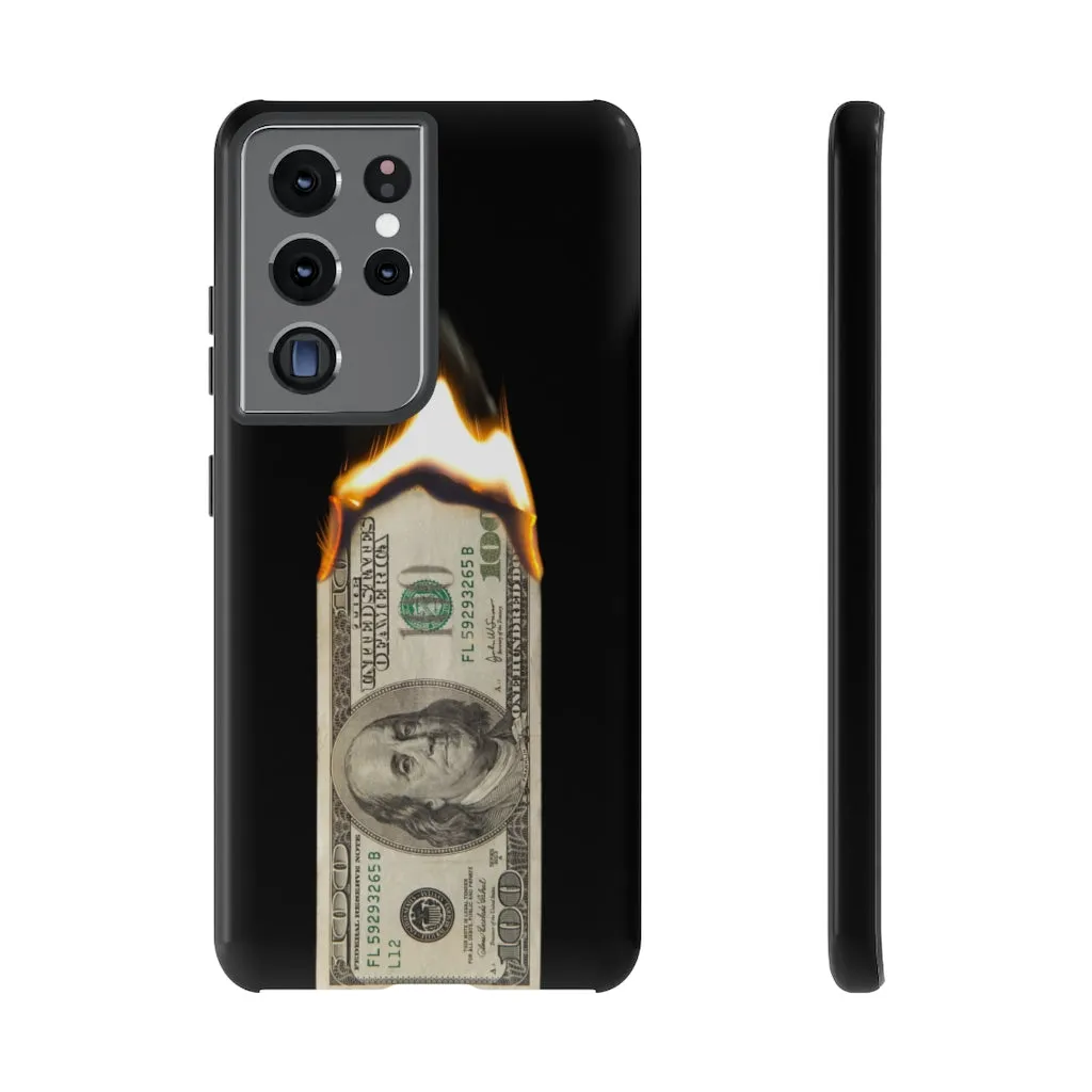 Burn Hundred Dollar Bill Fire Mo Money Gangster Phone Cases - Image 27