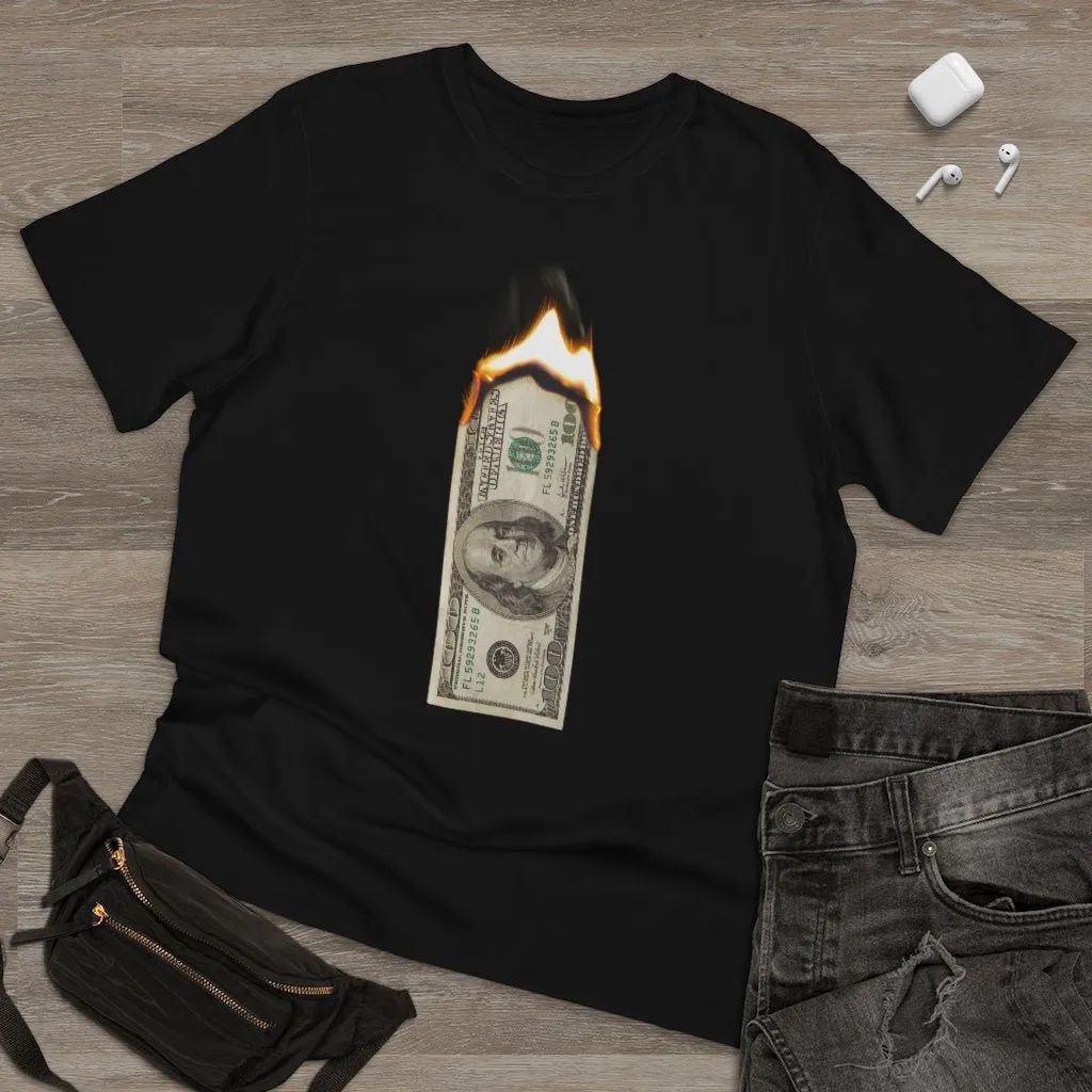 Burn Hundred Dollar Bill Fire Mo Money Gangster T-shirt - Image 2