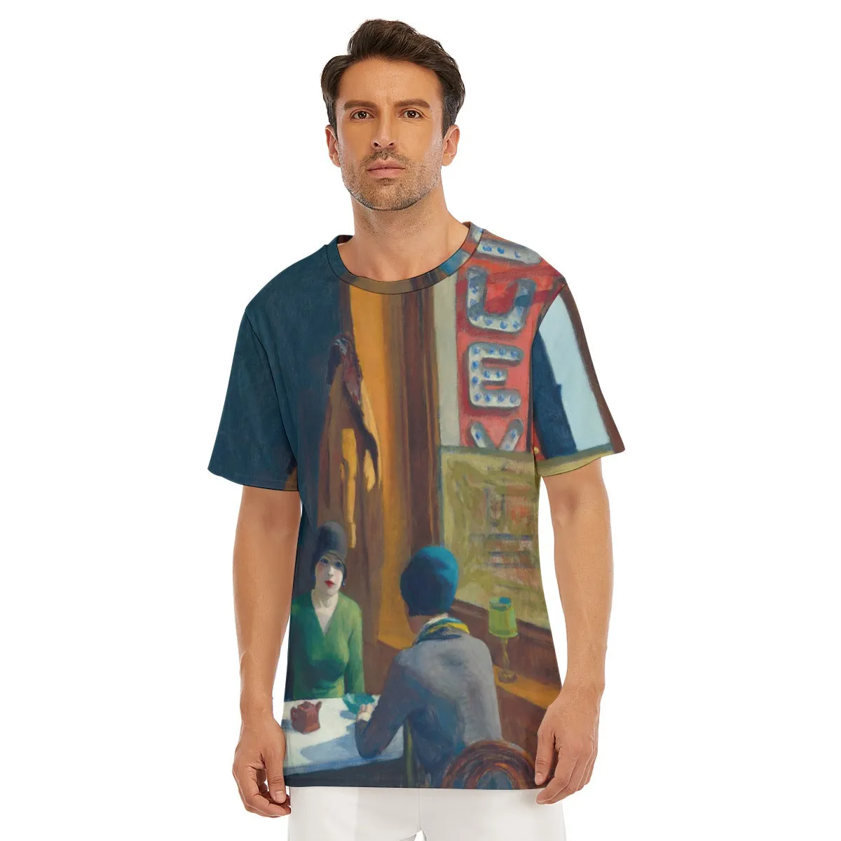 Chop Suey by Edward Hopper Art T-Shirt - Image 4
