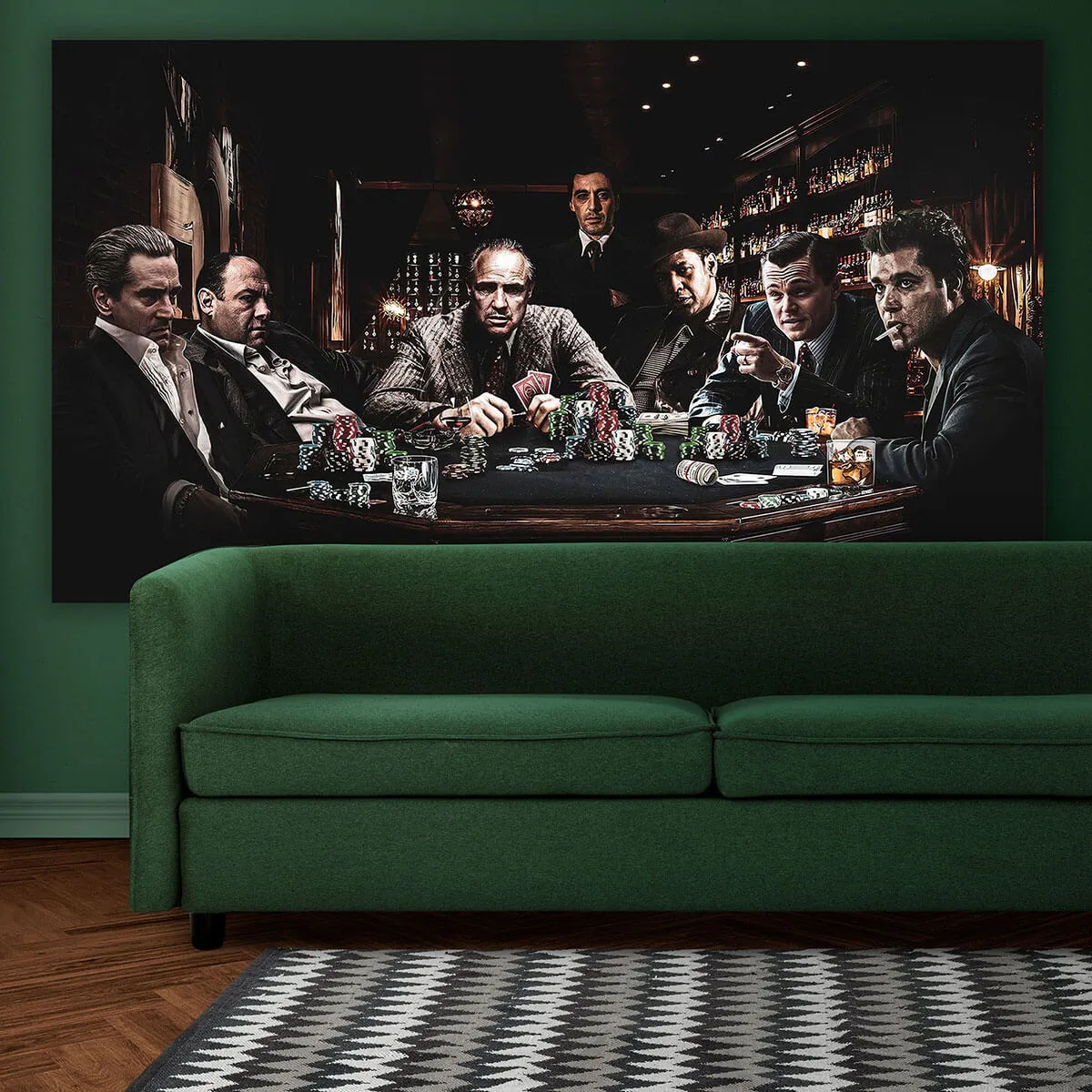 Classic Film Legends Canvas Print Wall Art - Top Gangsters & Iconic Movie Characters - Image 3