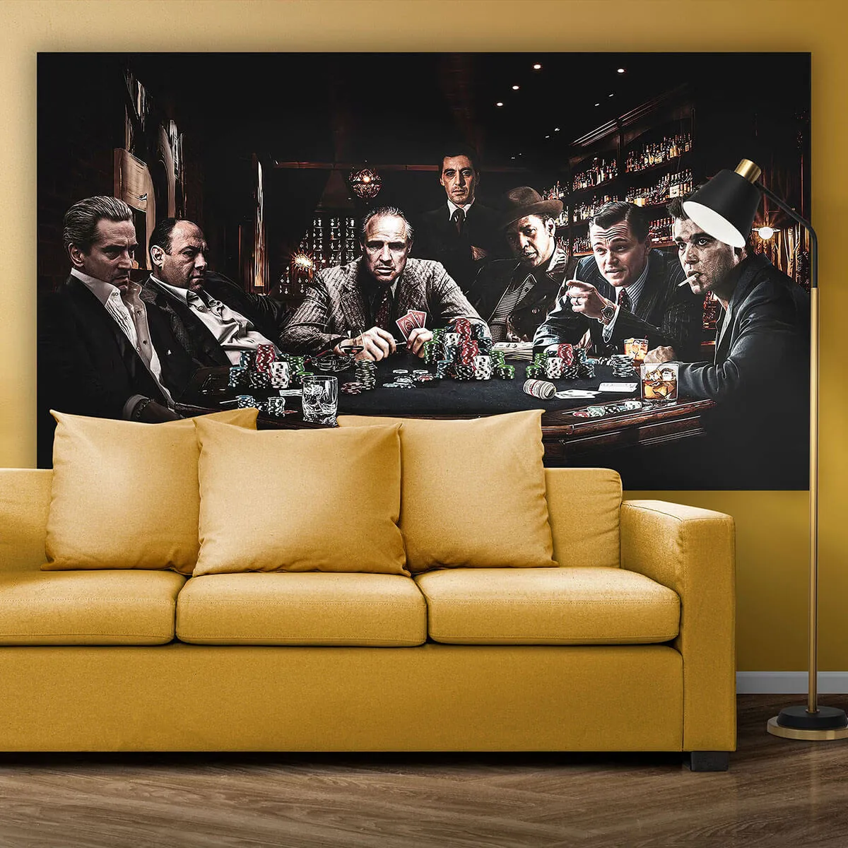 Classic Film Legends Canvas Print Wall Art - Top Gangsters & Iconic Movie Characters - Image 4