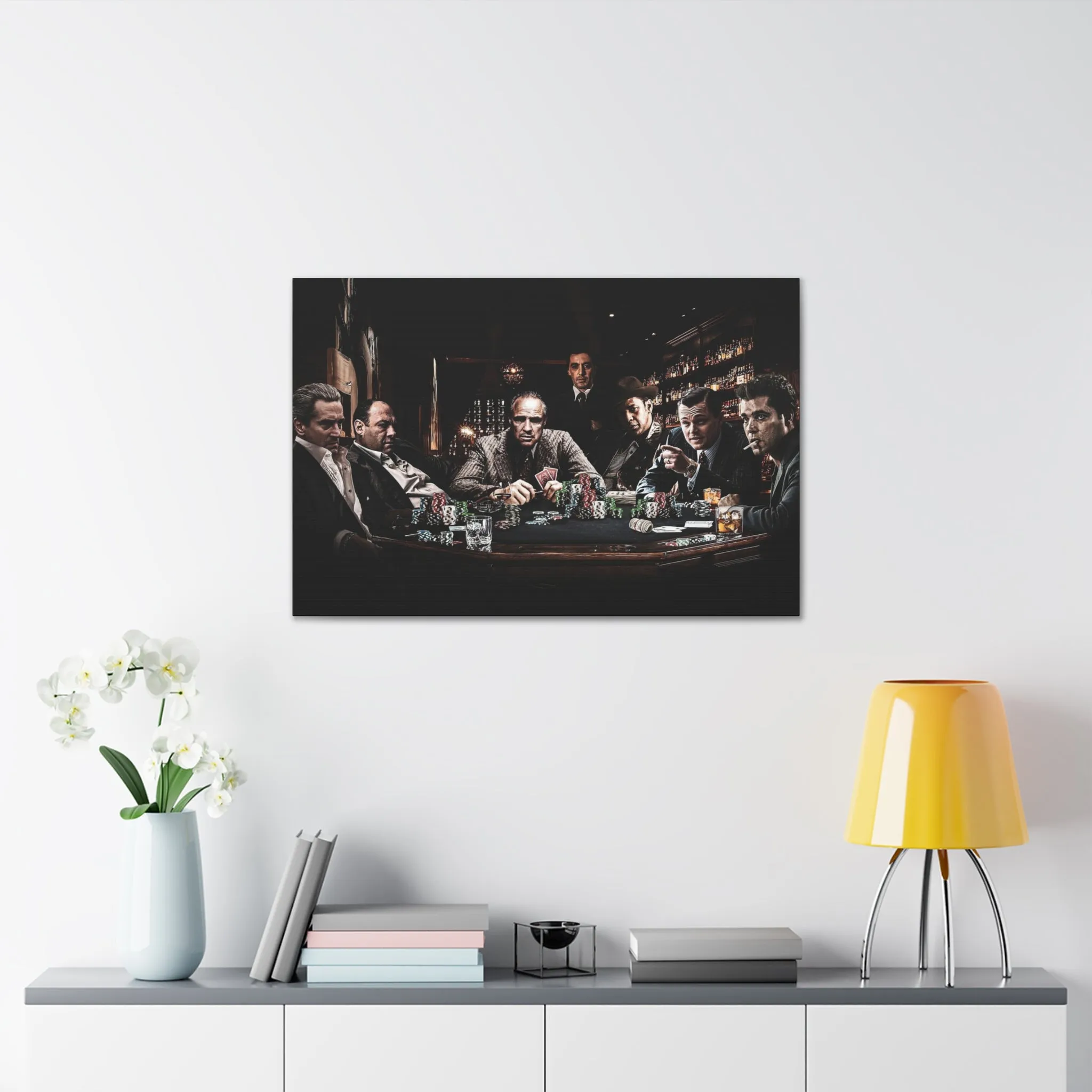 Classic Film Legends Gangsters Playing Cards Canvas Gallery Wraps - Image 10