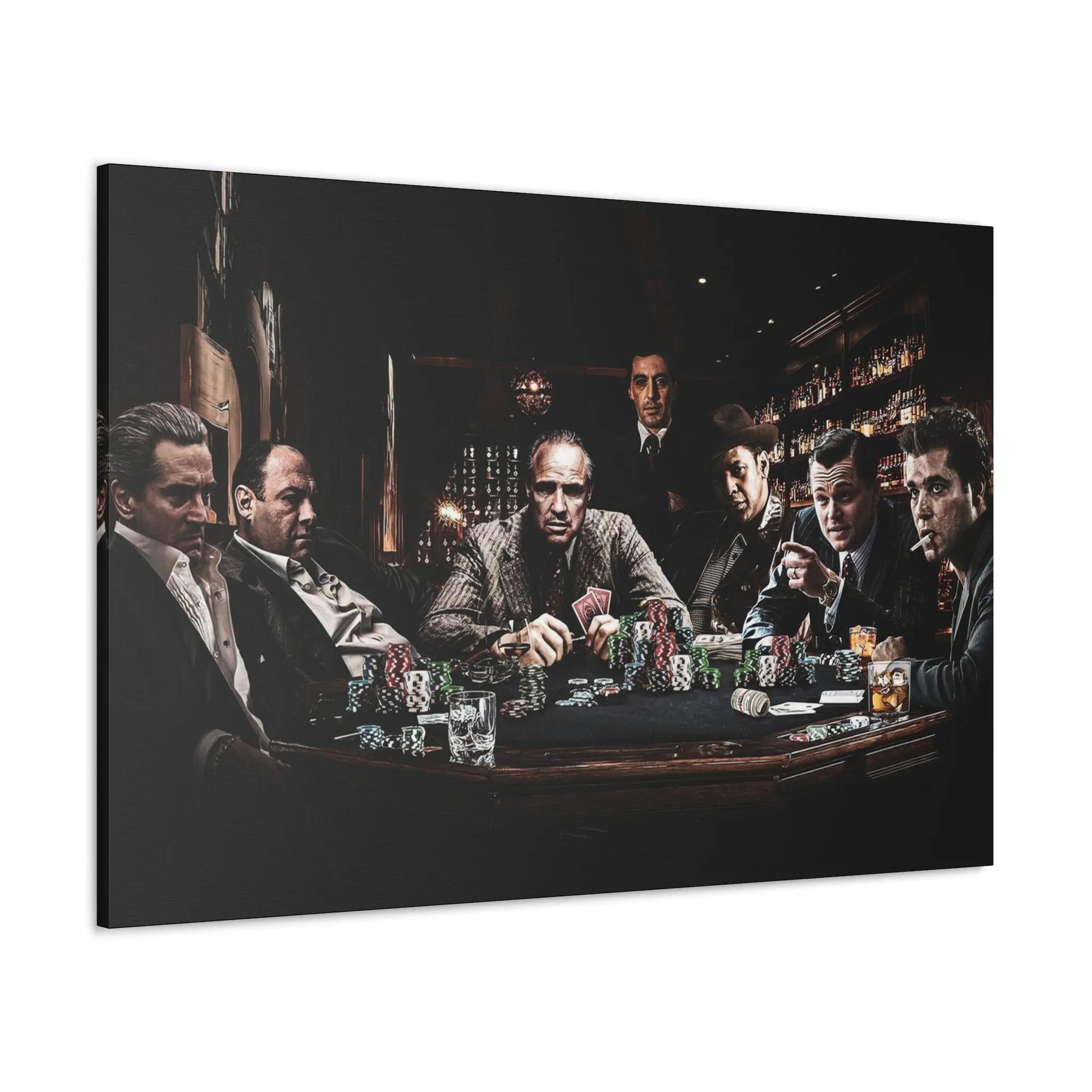 Classic Film Legends Gangsters Playing Cards Canvas Gallery Wraps - Image 11