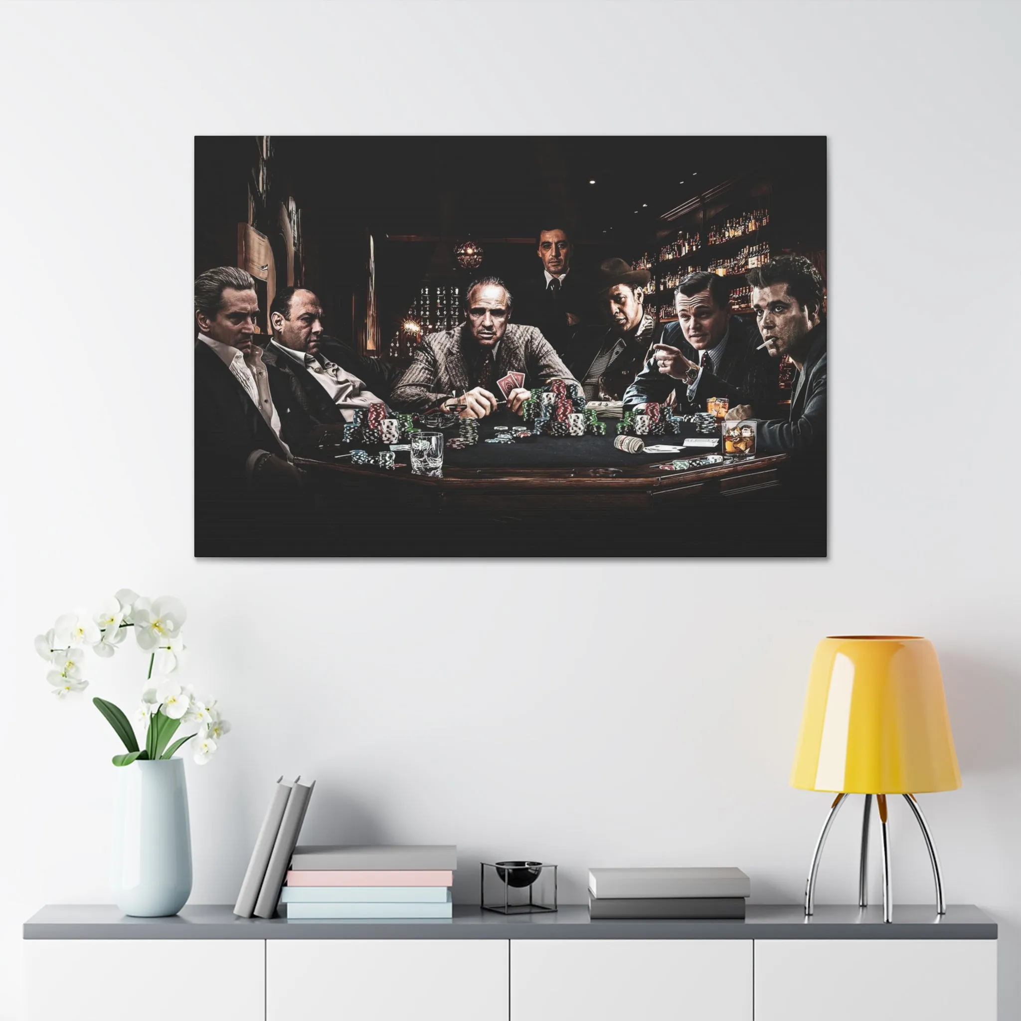 Classic Film Legends Gangsters Playing Cards Canvas Gallery Wraps - Image 12
