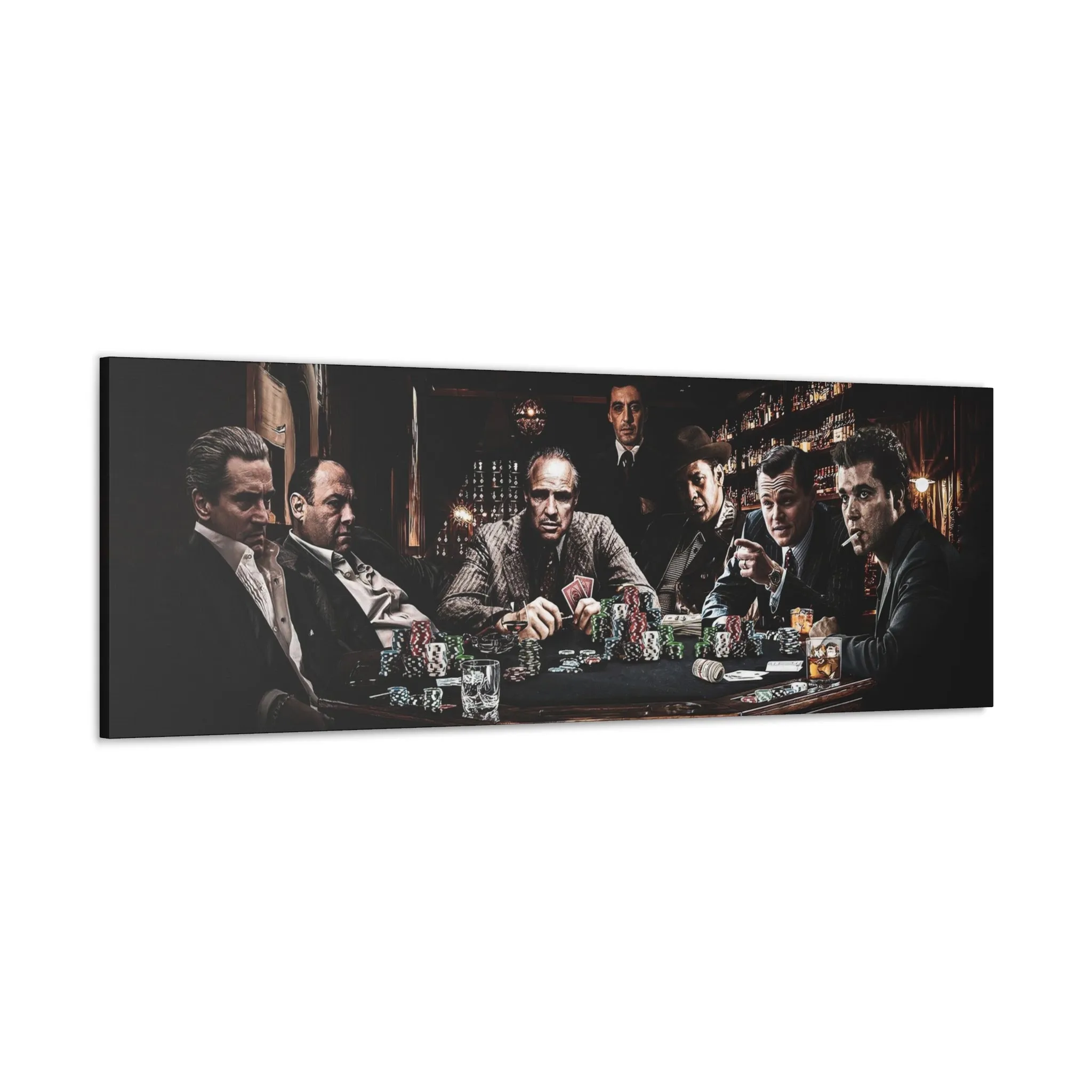 Classic Film Legends Gangsters Playing Cards Canvas Gallery Wraps - Image 13