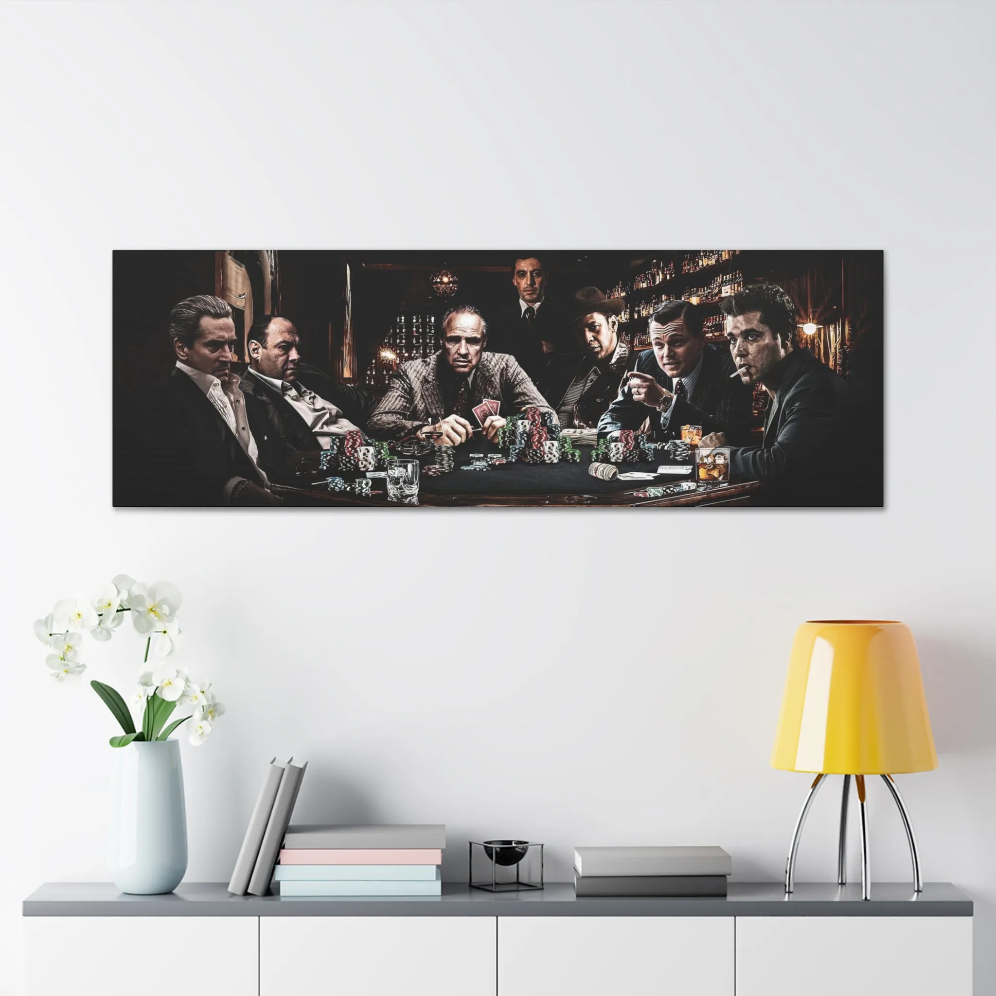 Classic Film Legends Gangsters Playing Cards Canvas Gallery Wraps - Image 14