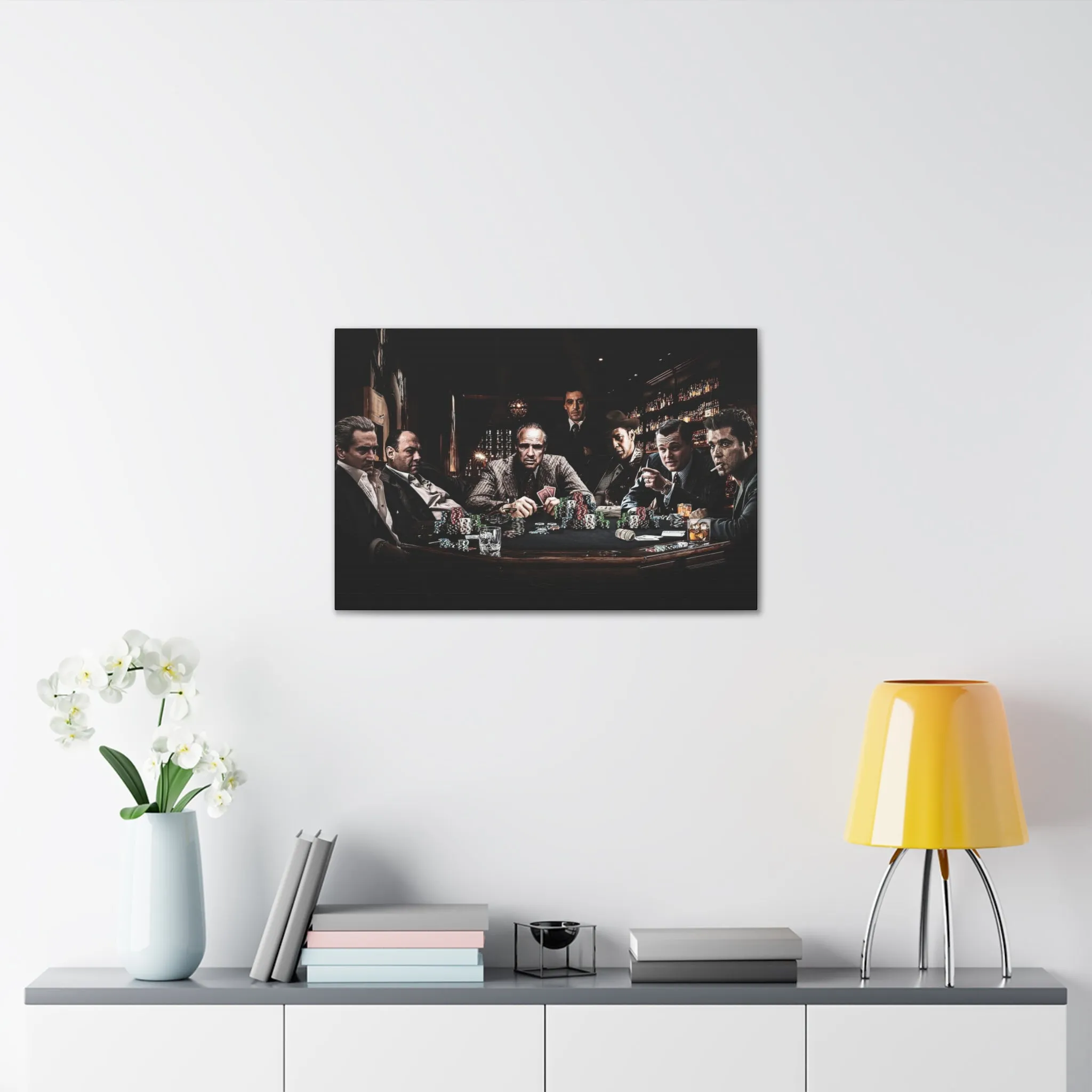 Classic Film Legends Gangsters Playing Cards Canvas Gallery Wraps - Image 6
