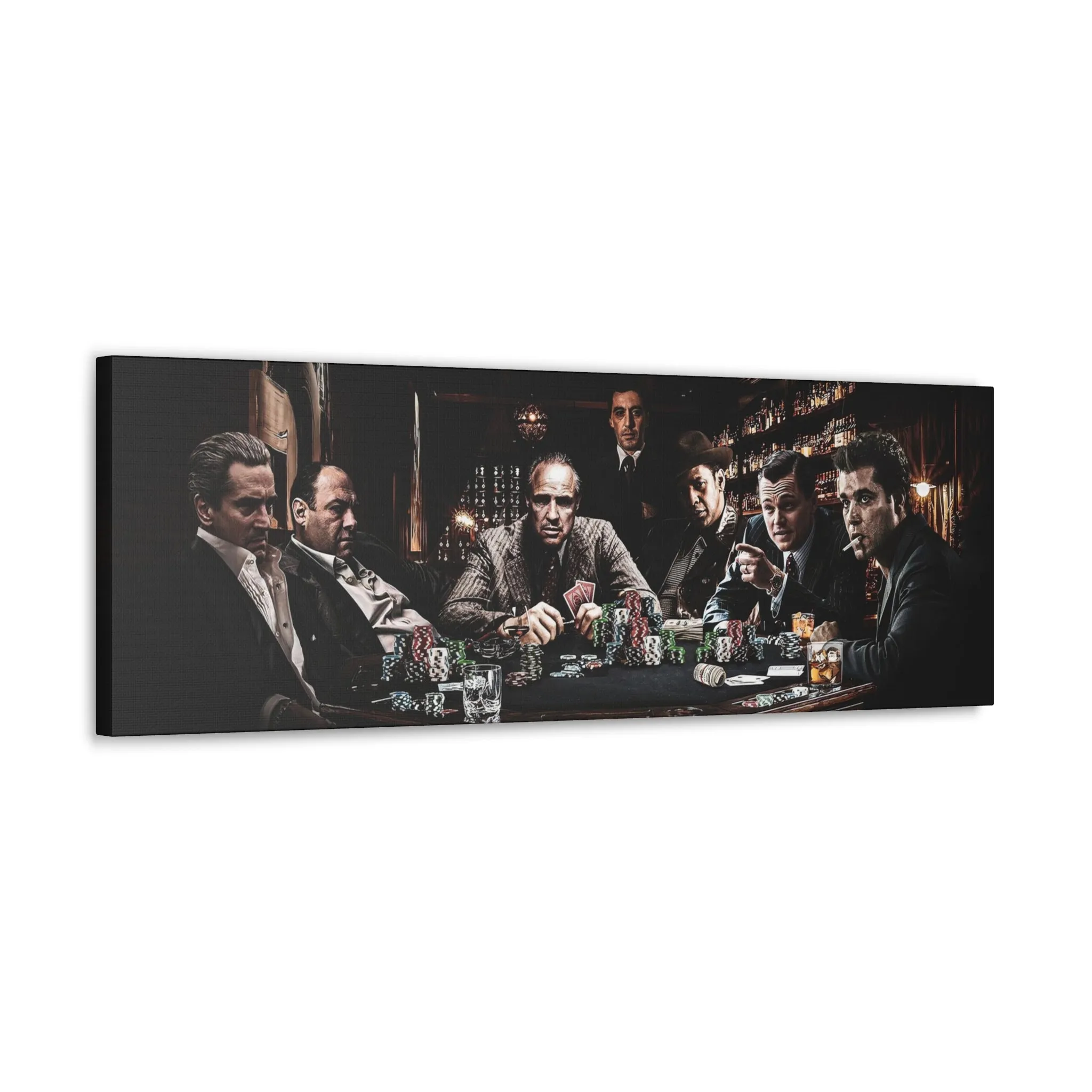 Classic Film Legends Gangsters Playing Cards Canvas Gallery Wraps - Image 7