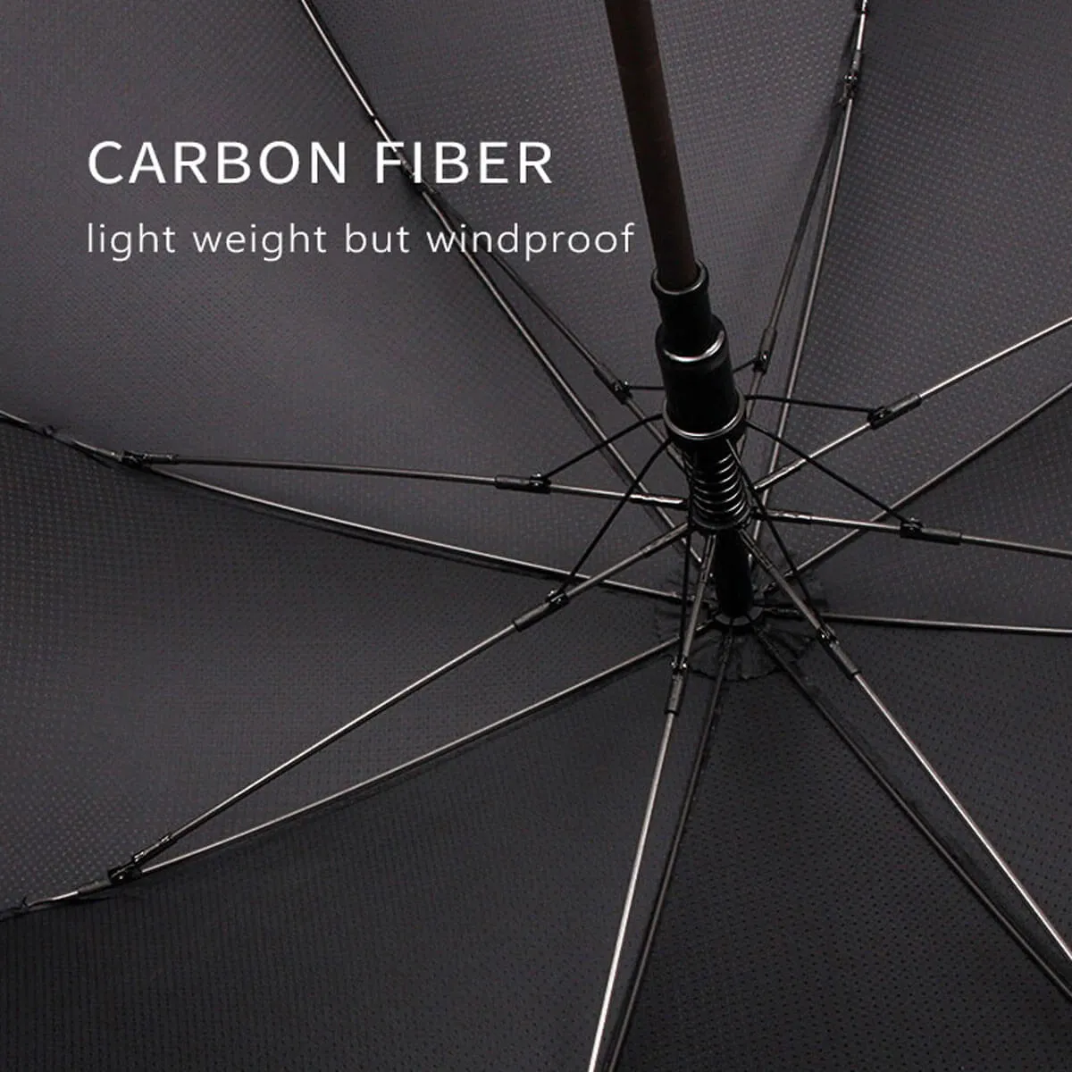 Classic Luxury Carbonfiber Gentleman Aluminum Umbrella - Image 11