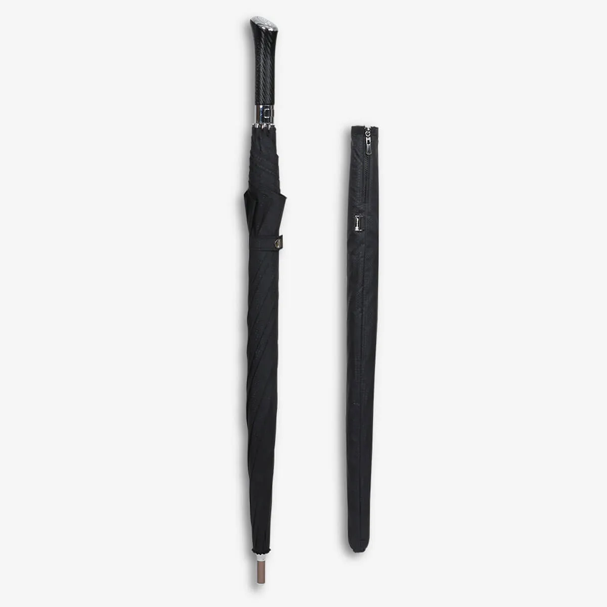 Classic Luxury Carbonfiber Gentleman Aluminum Umbrella - Image 8