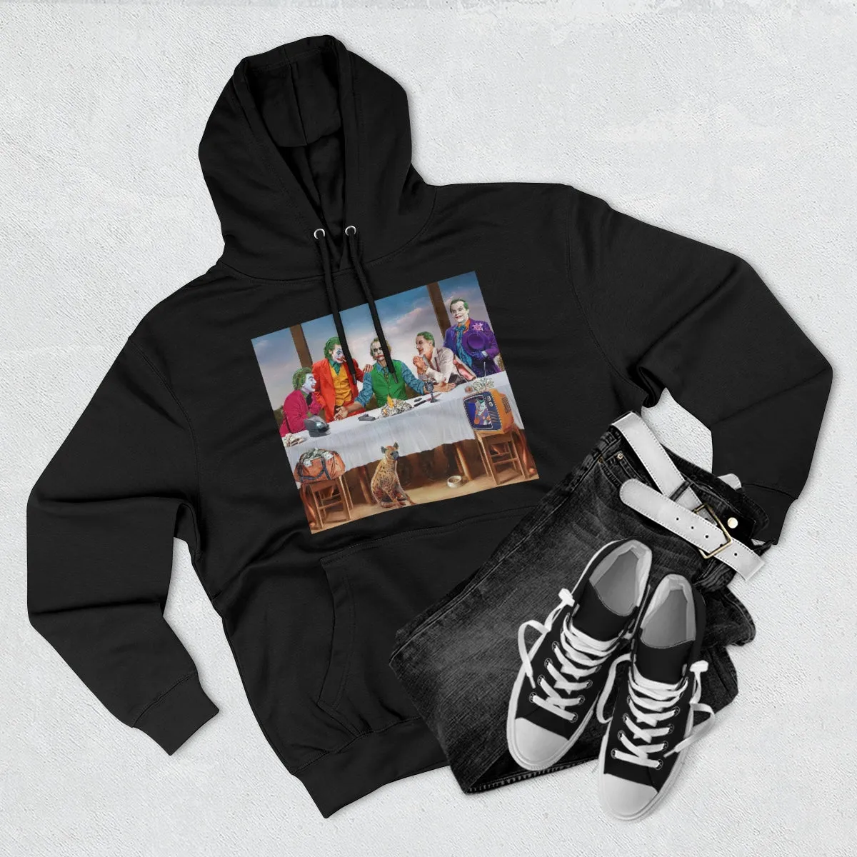 Clowns Movie Characters Jokers Art Pullover Hoodie - Image 2