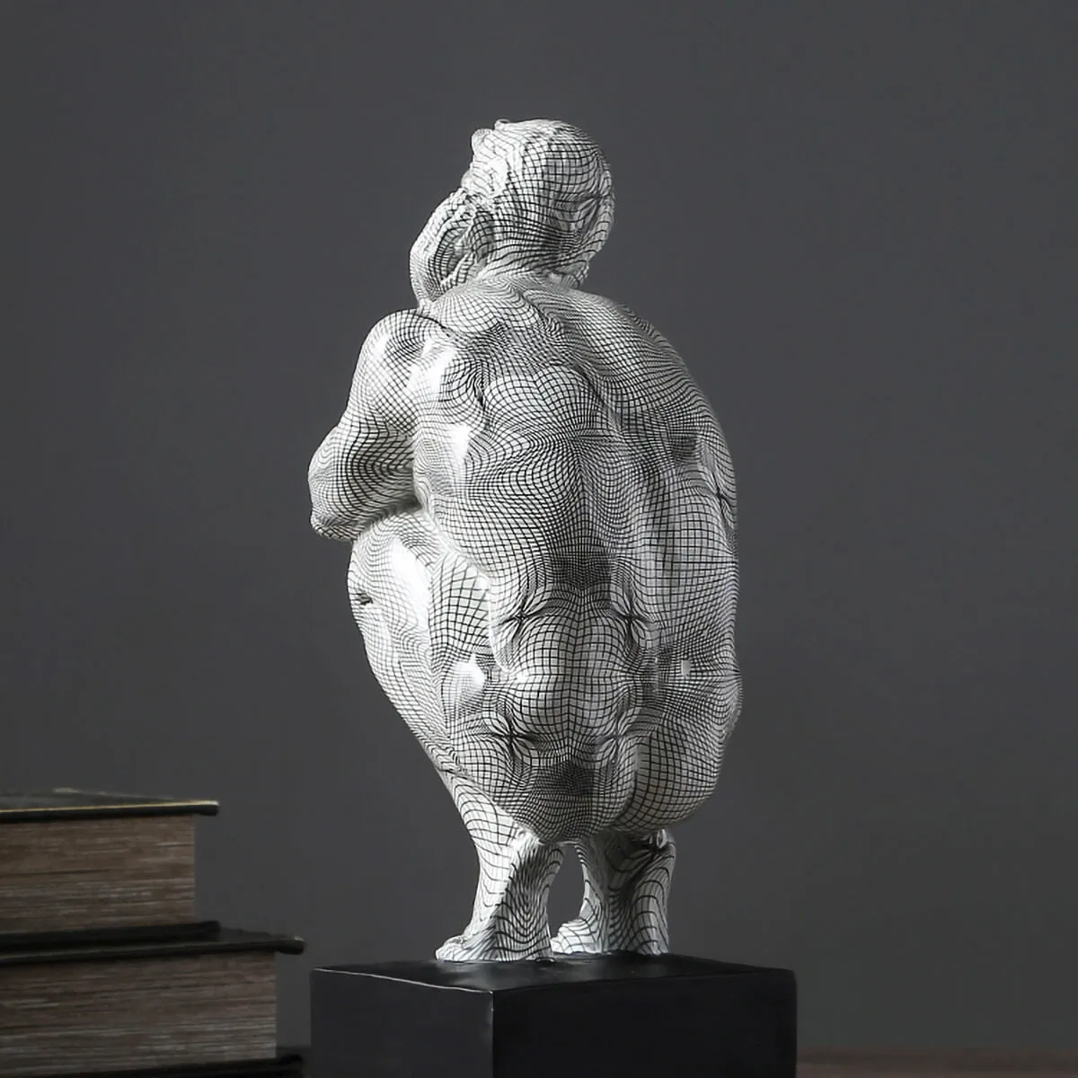 Contemporary Thinker Sculpture Modern Art Decor - Image 5