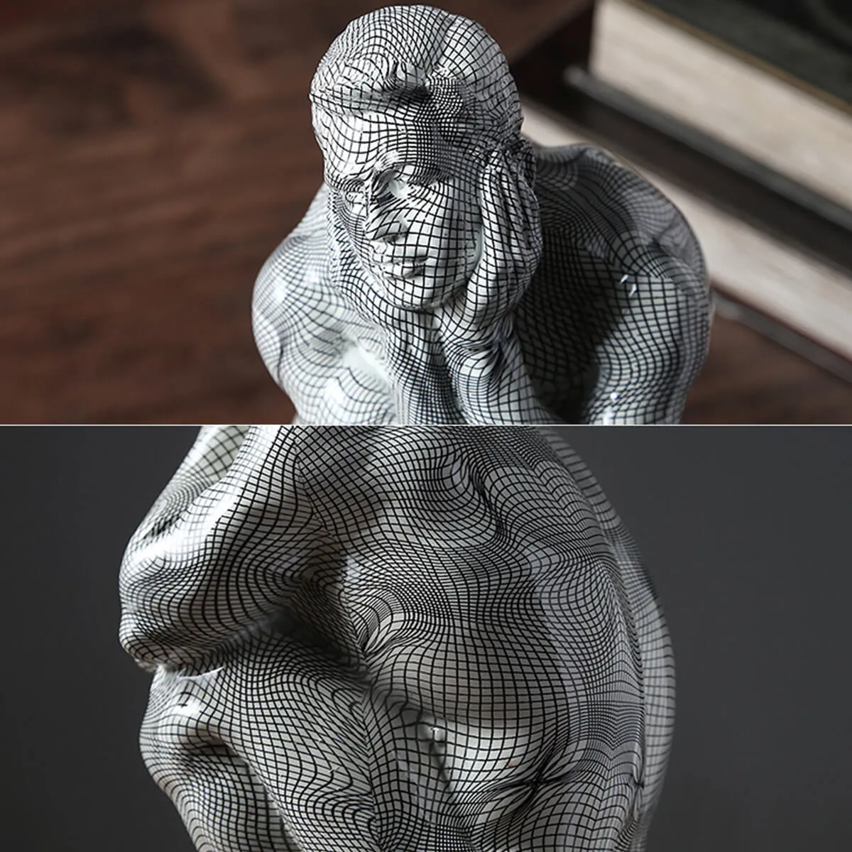 Contemporary Thinker Sculpture Modern Art Decor - Image 6