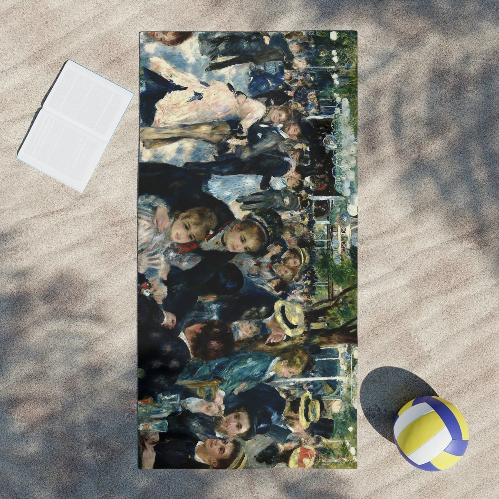 Dance at Le Moulin de la Galette Art Beach Towels - Image 4