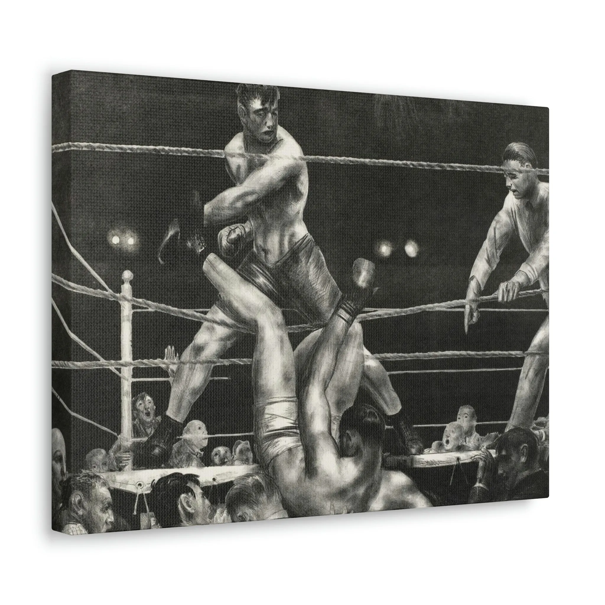Dempsey and Firpo George Bellows Art Canvas Gallery Wraps