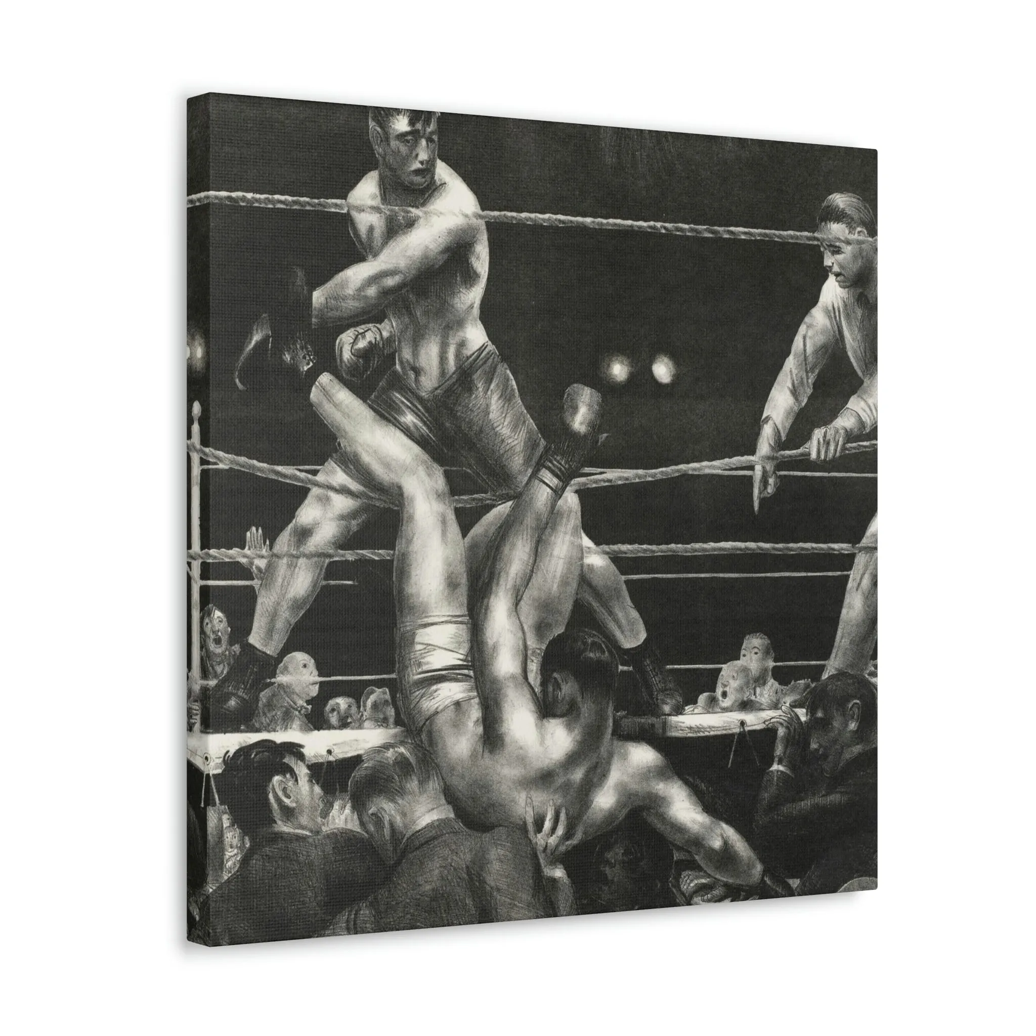 Dempsey and Firpo George Bellows Art Canvas Gallery Wraps - Image 10