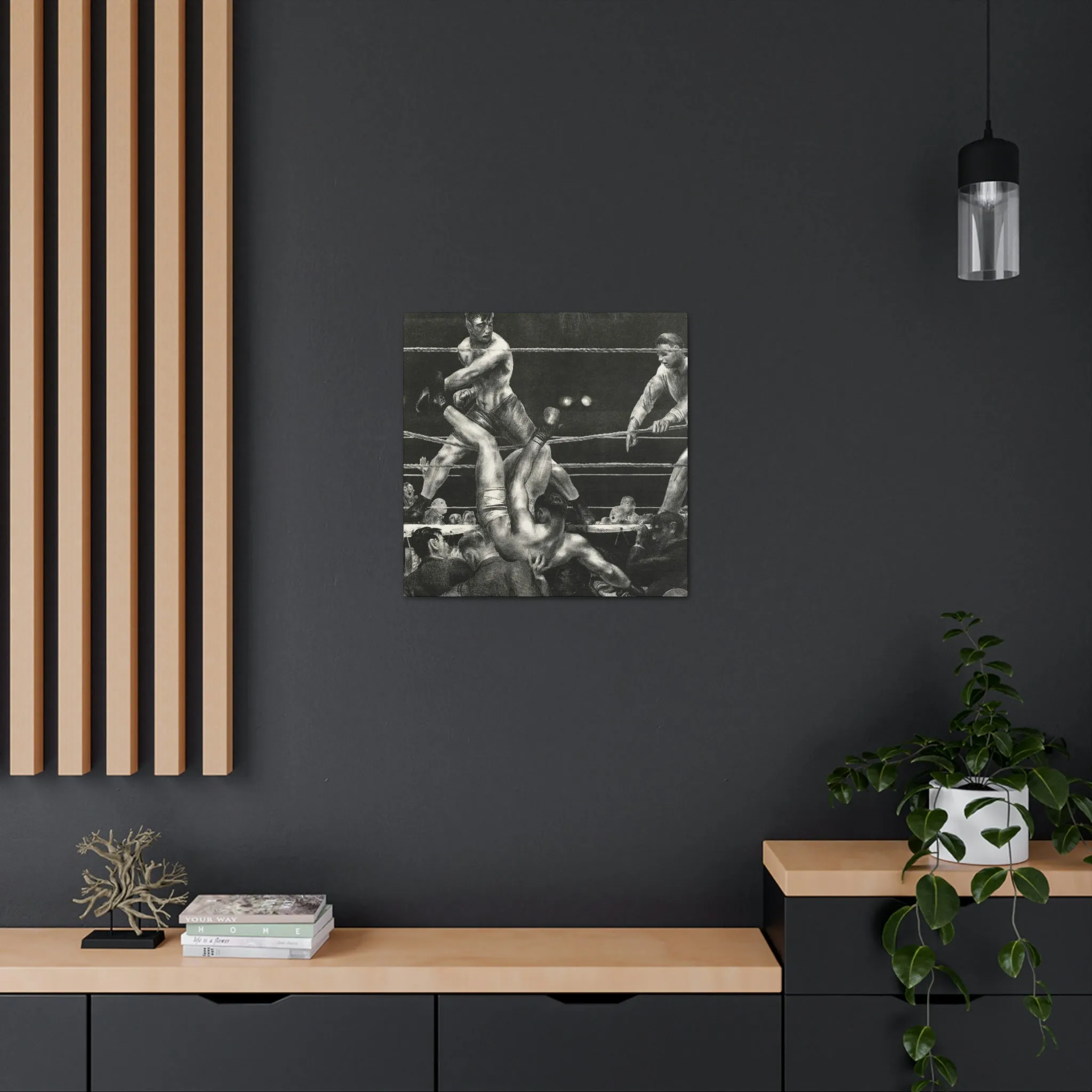 Dempsey and Firpo George Bellows Art Canvas Gallery Wraps - Image 16