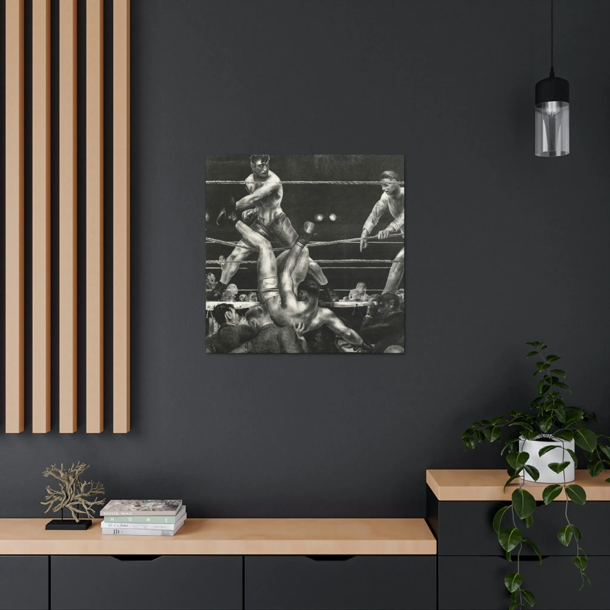 Dempsey and Firpo George Bellows Art Canvas Gallery Wraps - Image 20