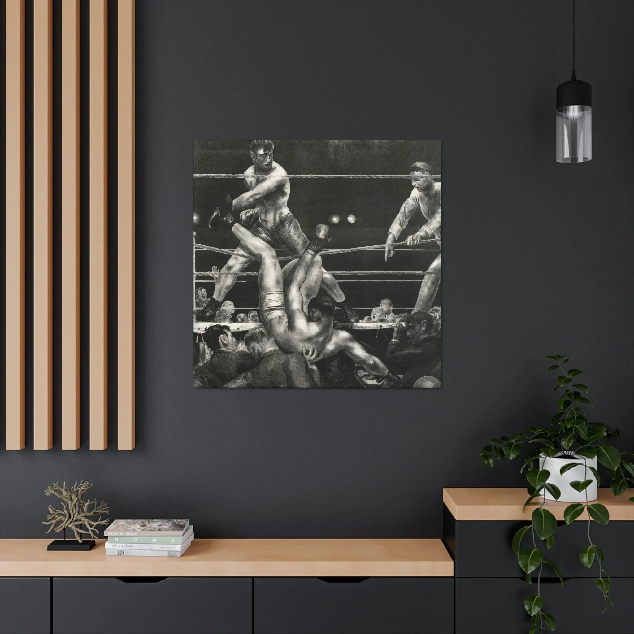 Dempsey and Firpo George Bellows Art Canvas Gallery Wraps - Image 24