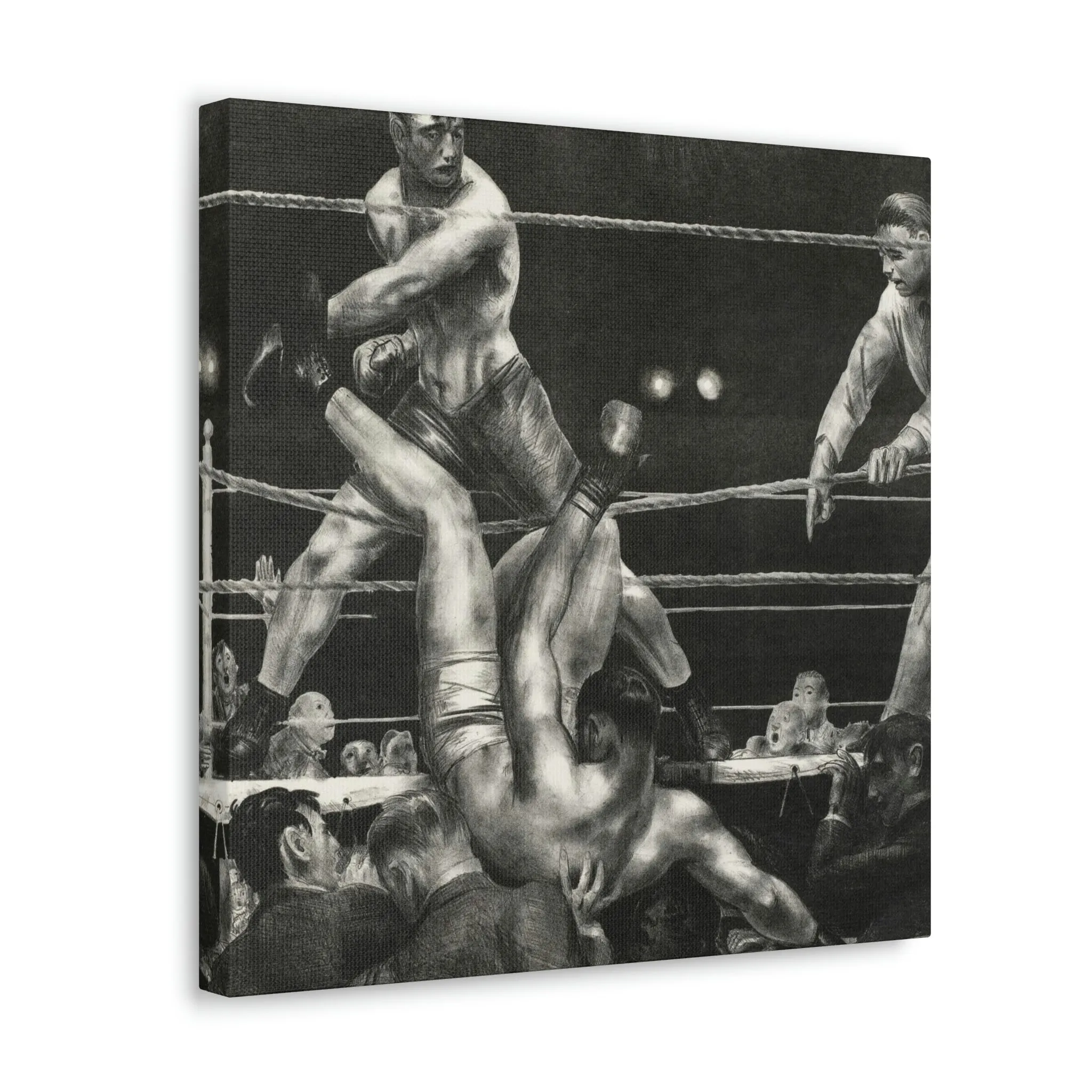 Dempsey and Firpo George Bellows Art Canvas Gallery Wraps - Image 30