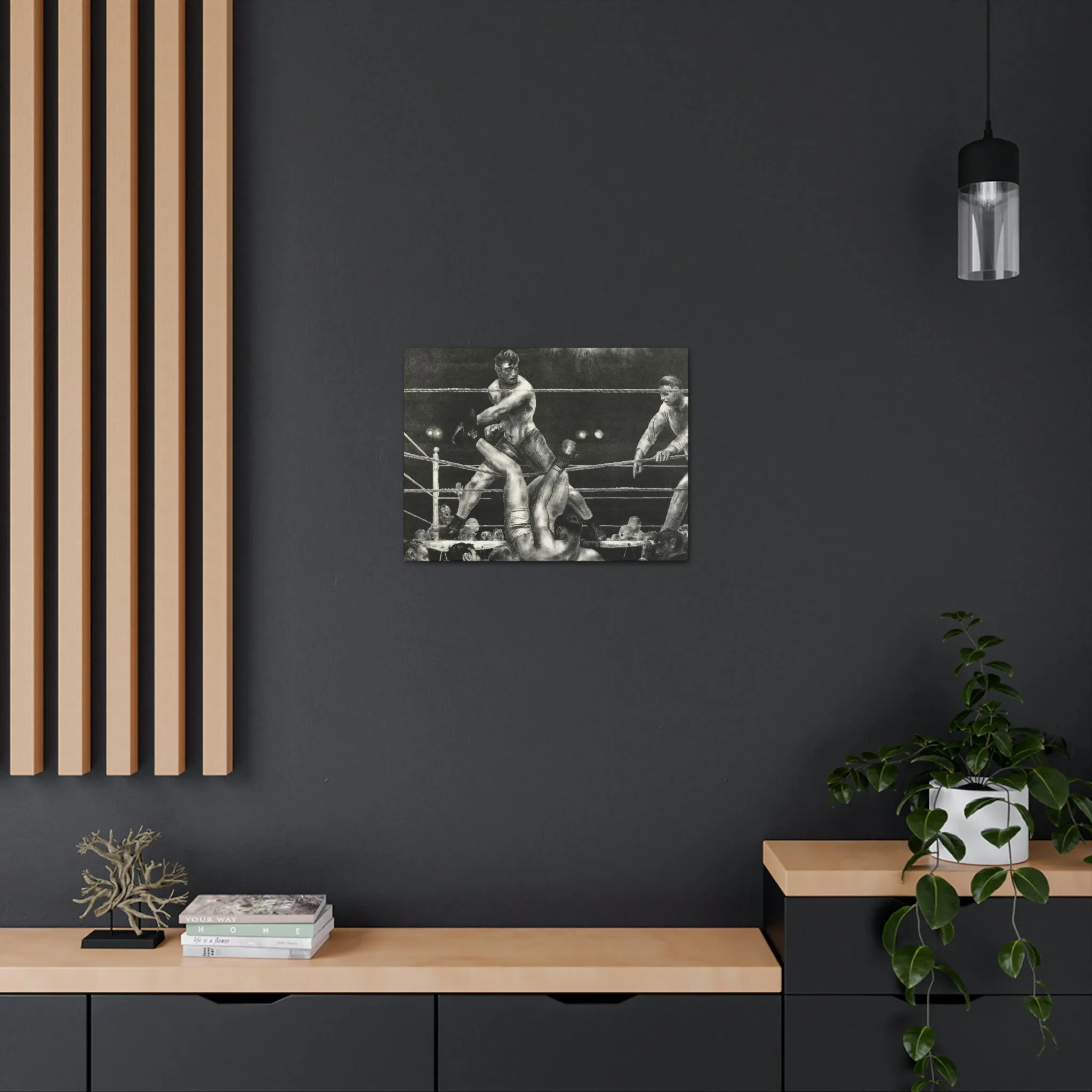 Dempsey and Firpo George Bellows Art Canvas Gallery Wraps - Image 36