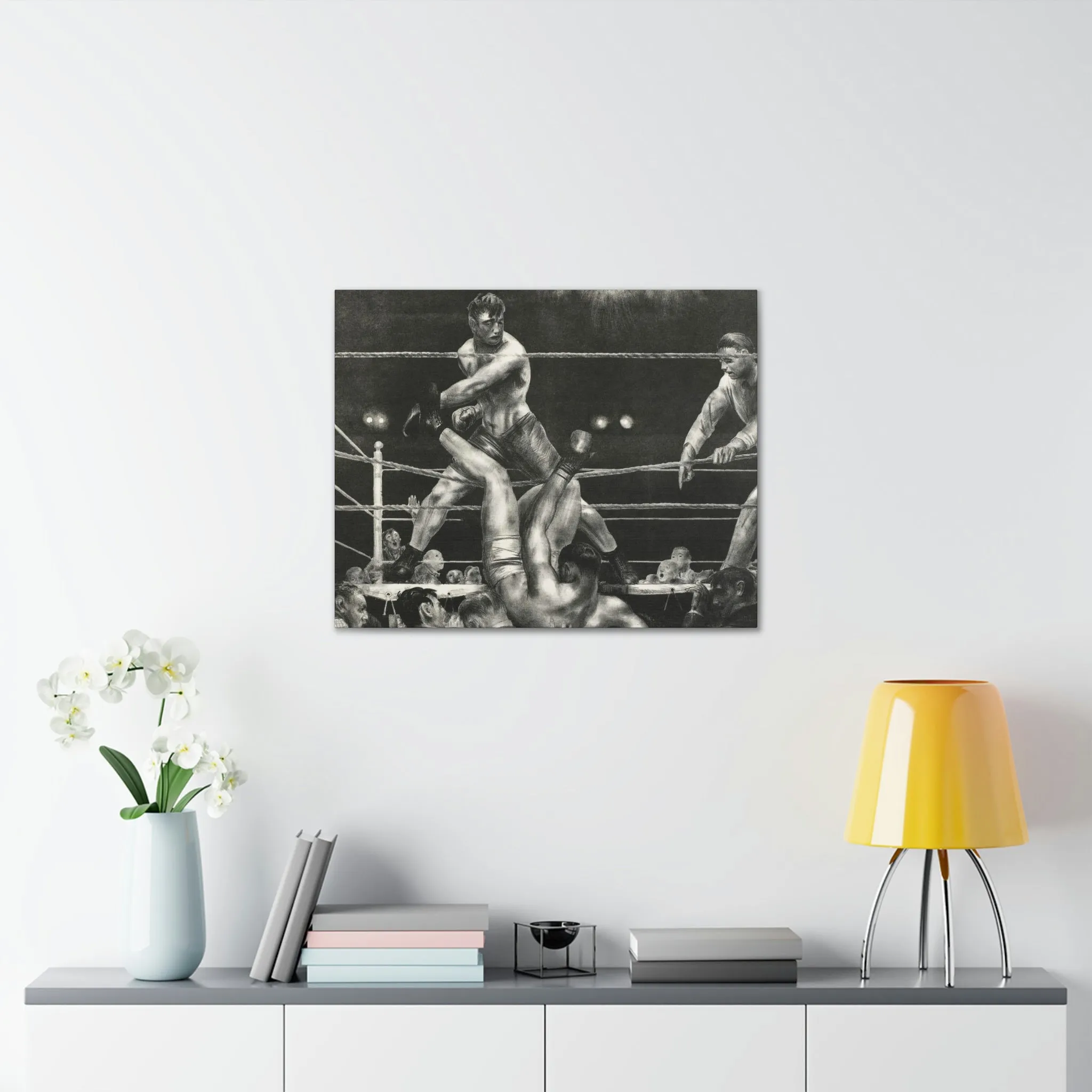 Dempsey and Firpo George Bellows Art Canvas Gallery Wraps - Image 39
