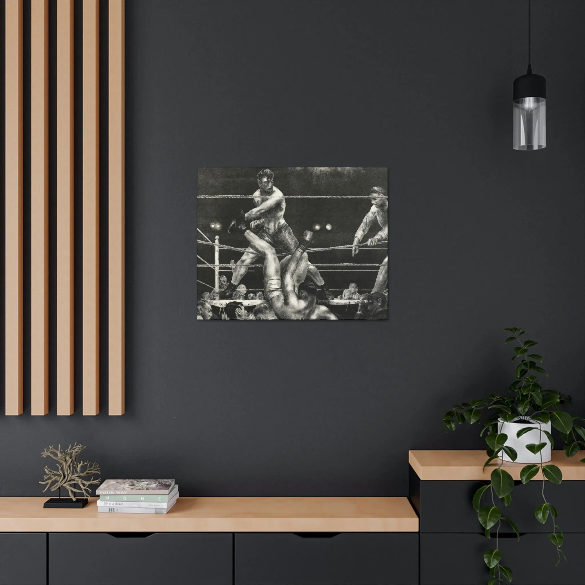 Dempsey and Firpo George Bellows Art Canvas Gallery Wraps - Image 40