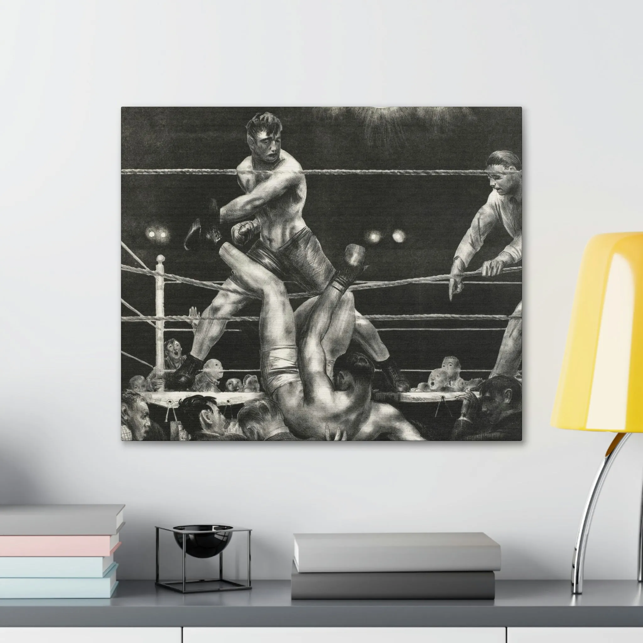 Dempsey and Firpo George Bellows Art Canvas Gallery Wraps - Image 43