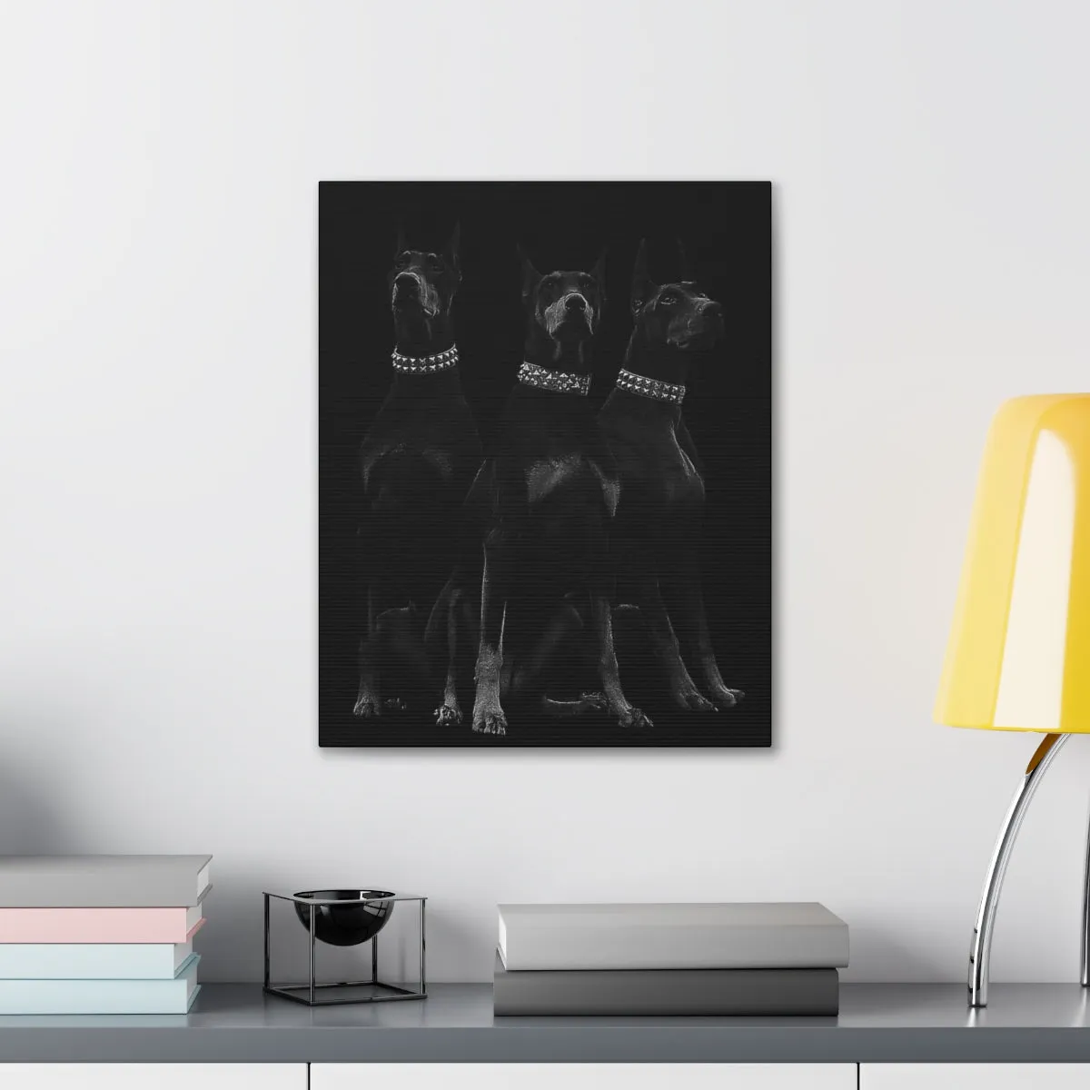 Dobermans Pinscher Gangster Dog Art Canvas Gallery Wraps - Image 11