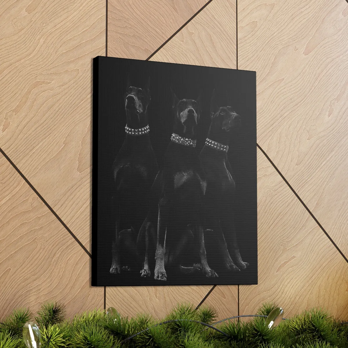Dobermans Pinscher Gangster Dog Art Canvas Gallery Wraps - Image 14