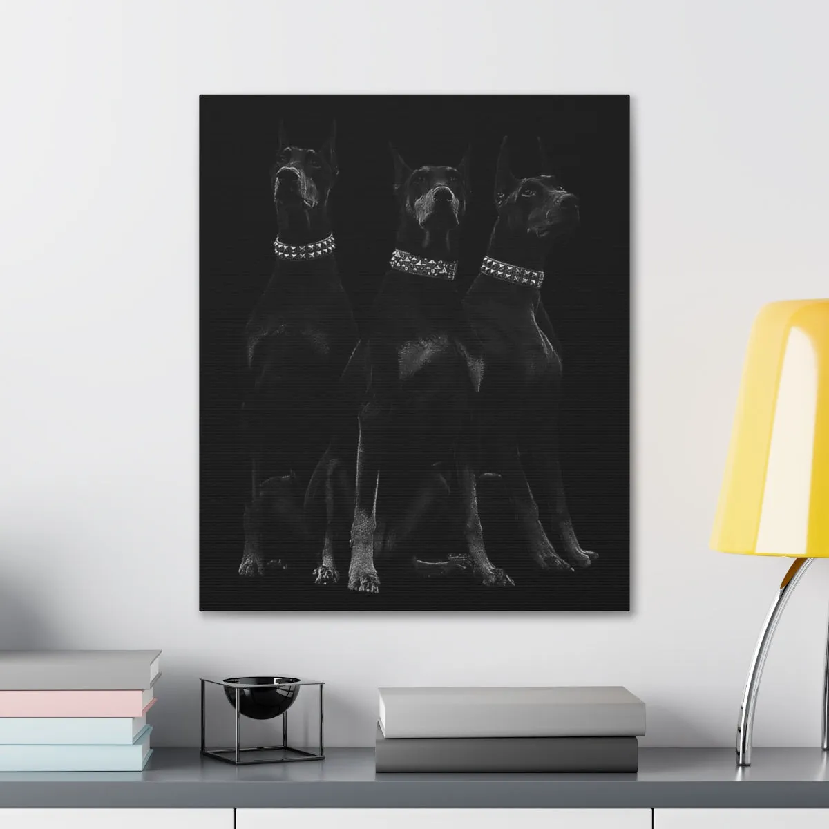 Dobermans Pinscher Gangster Dog Art Canvas Gallery Wraps - Image 18