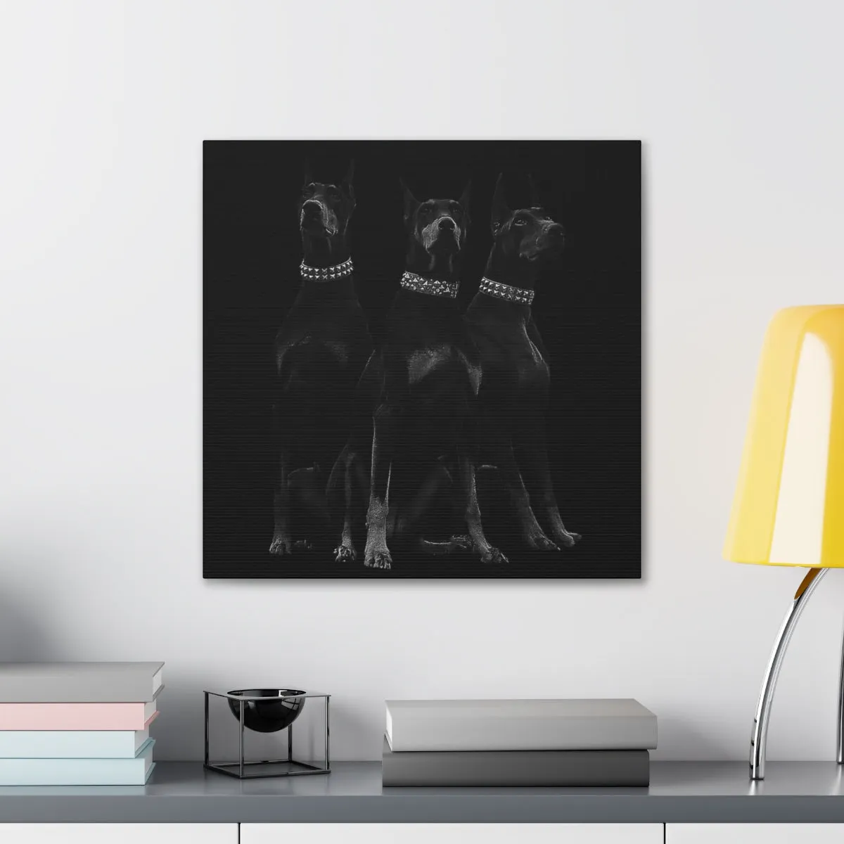 Dobermans Pinscher Gangster Dog Art Canvas Gallery Wraps - Image 32
