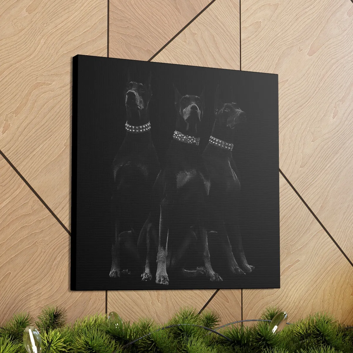 Dobermans Pinscher Gangster Dog Art Canvas Gallery Wraps - Image 35