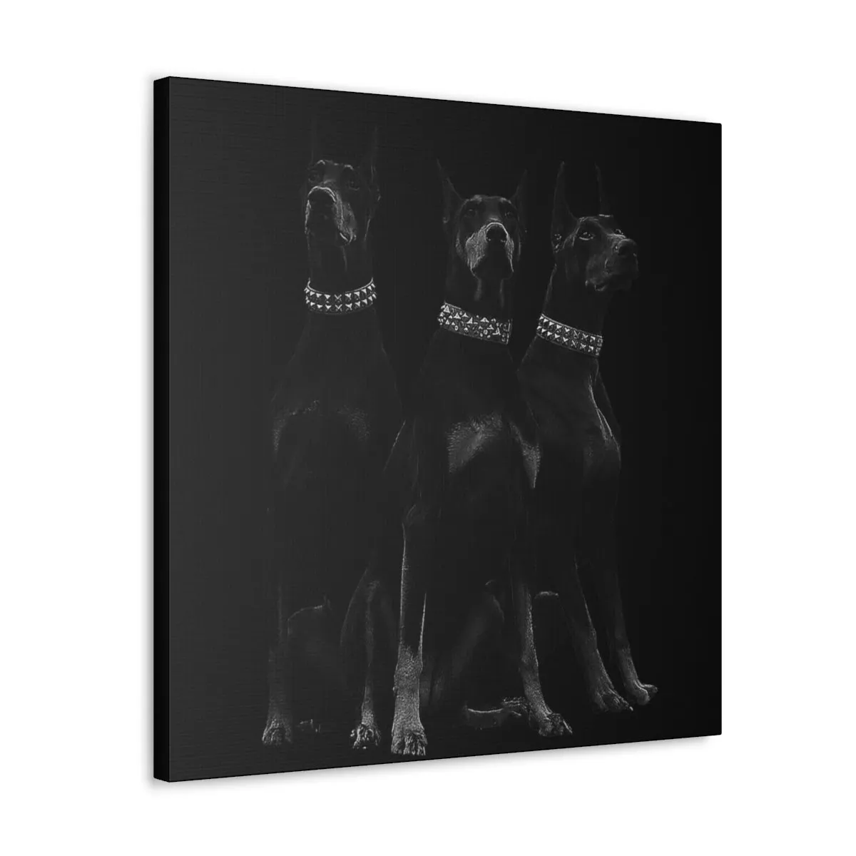 Dobermans Pinscher Gangster Dog Art Canvas Gallery Wraps - Image 37