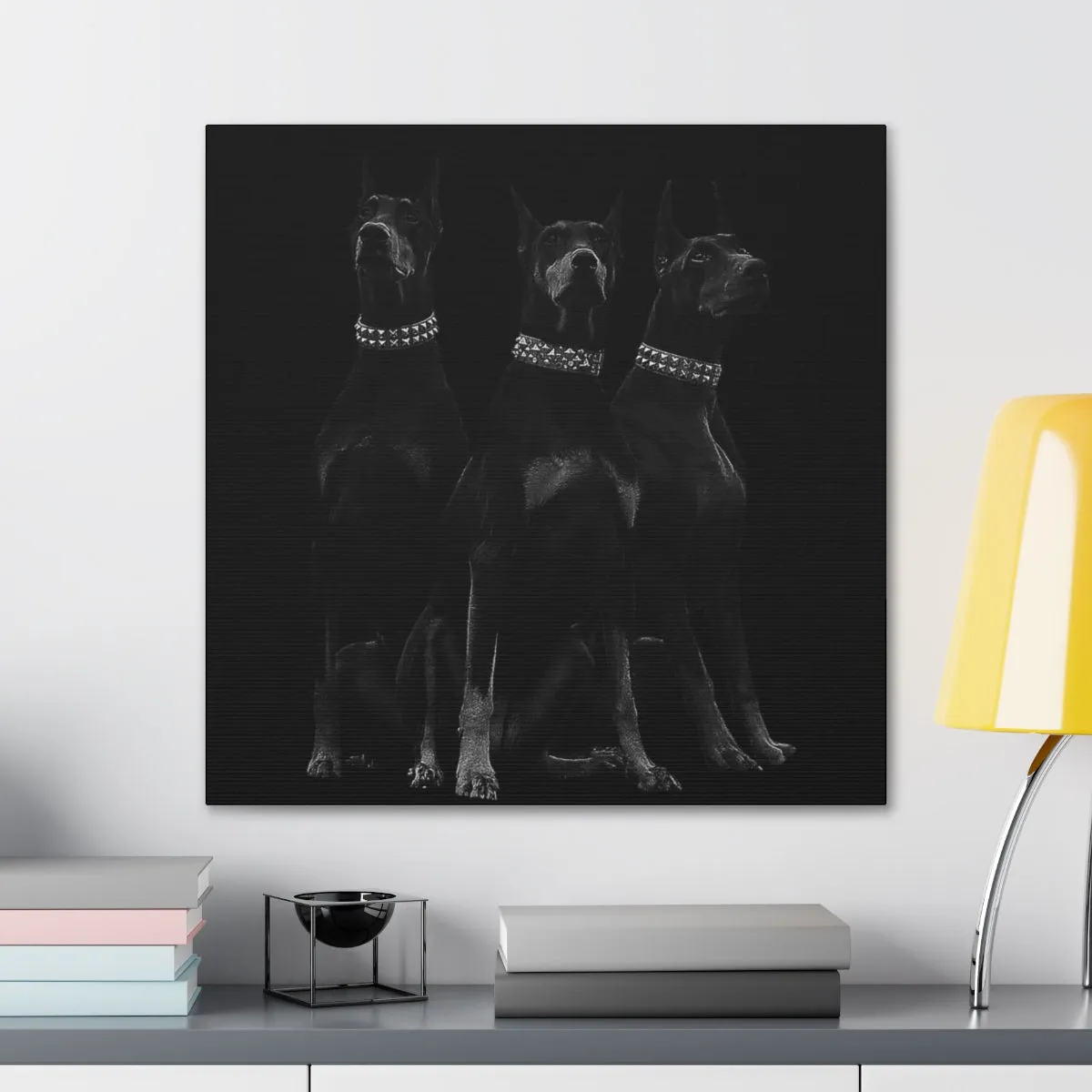 Dobermans Pinscher Gangster Dog Art Canvas Gallery Wraps - Image 39