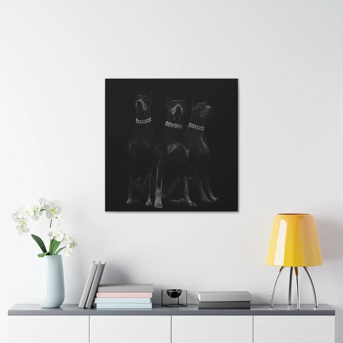 Dobermans Pinscher Gangster Dog Art Canvas Gallery Wraps - Image 46
