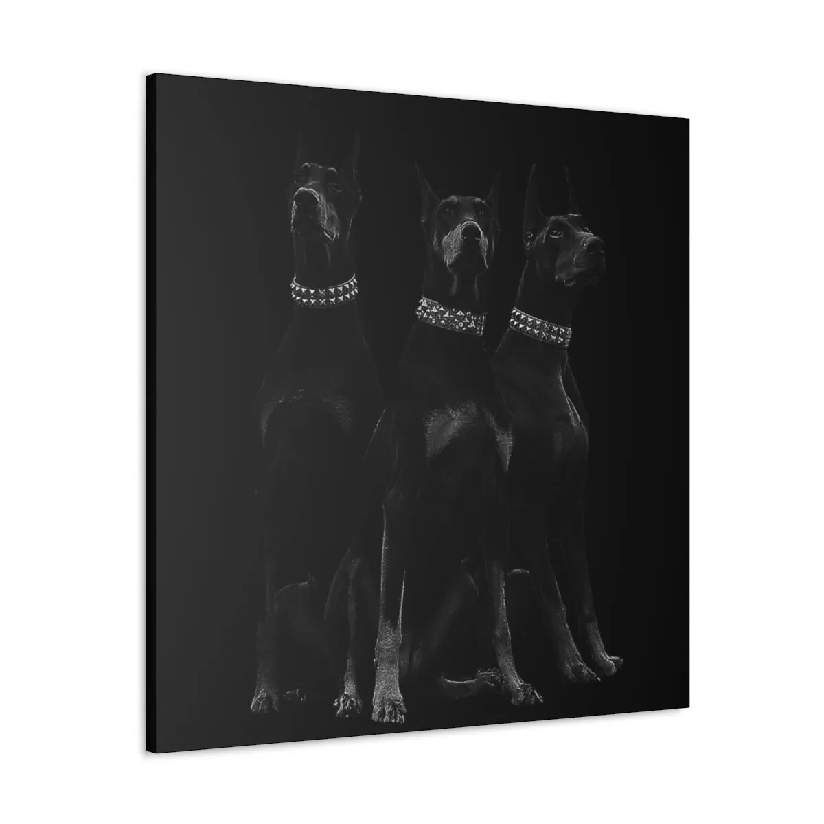 Dobermans Pinscher Gangster Dog Art Canvas Gallery Wraps - Image 51