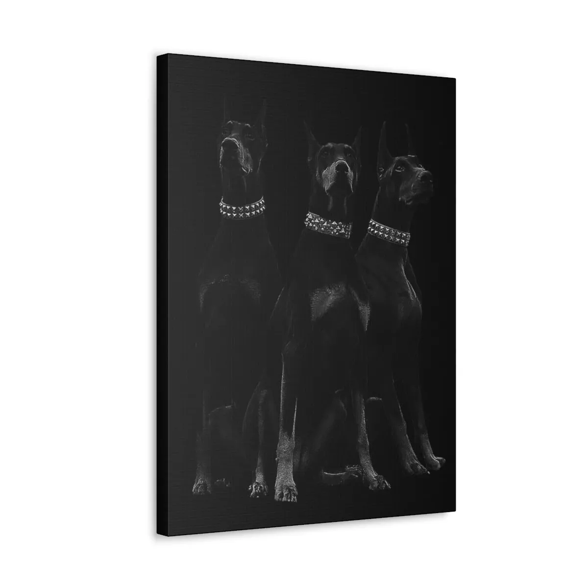 Dobermans Pinscher Gangster Dog Art Canvas Gallery Wraps - Image 58