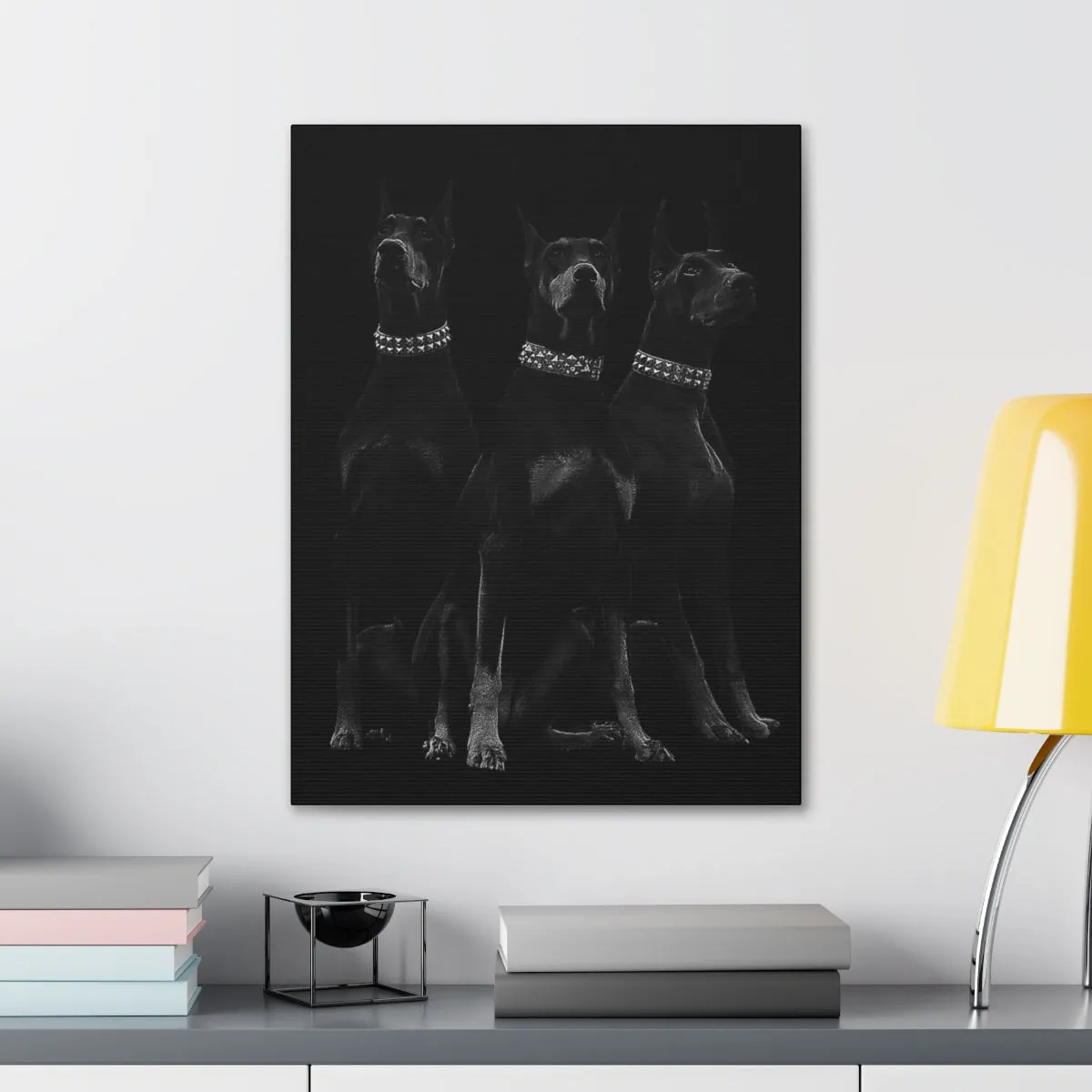 Dobermans Pinscher Gangster Dog Art Canvas Gallery Wraps - Image 60