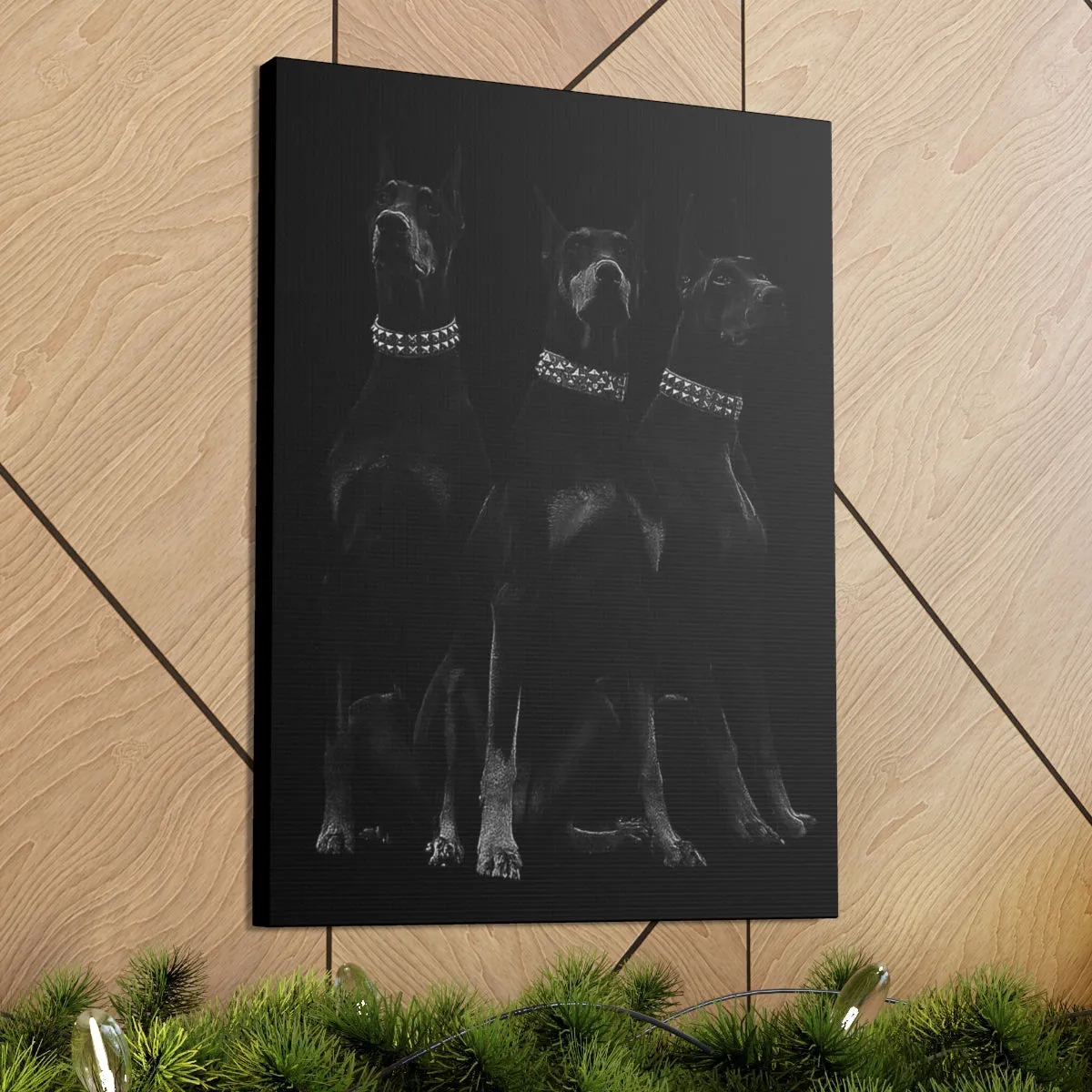 Dobermans Pinscher Gangster Dog Art Canvas Gallery Wraps - Image 63